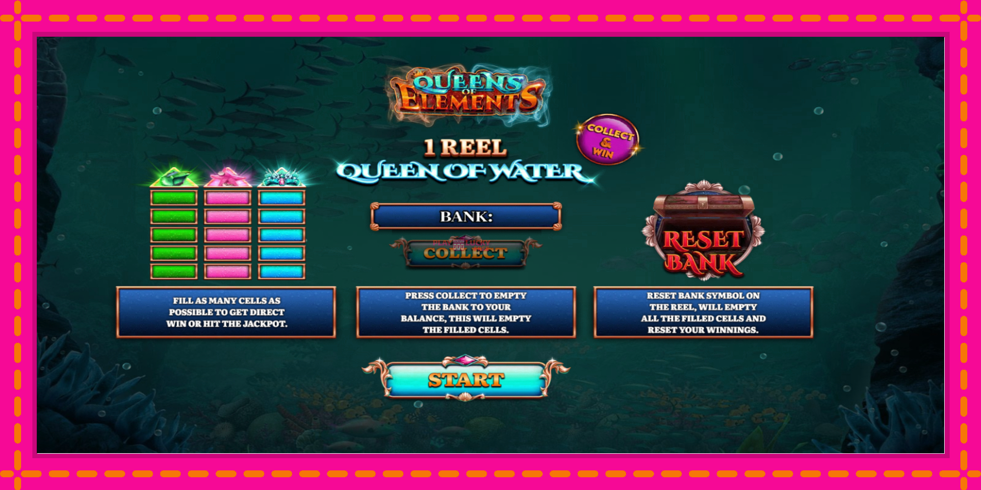 Безплатна игра в 1 Reel Queen of Water без регистрация, картина 1