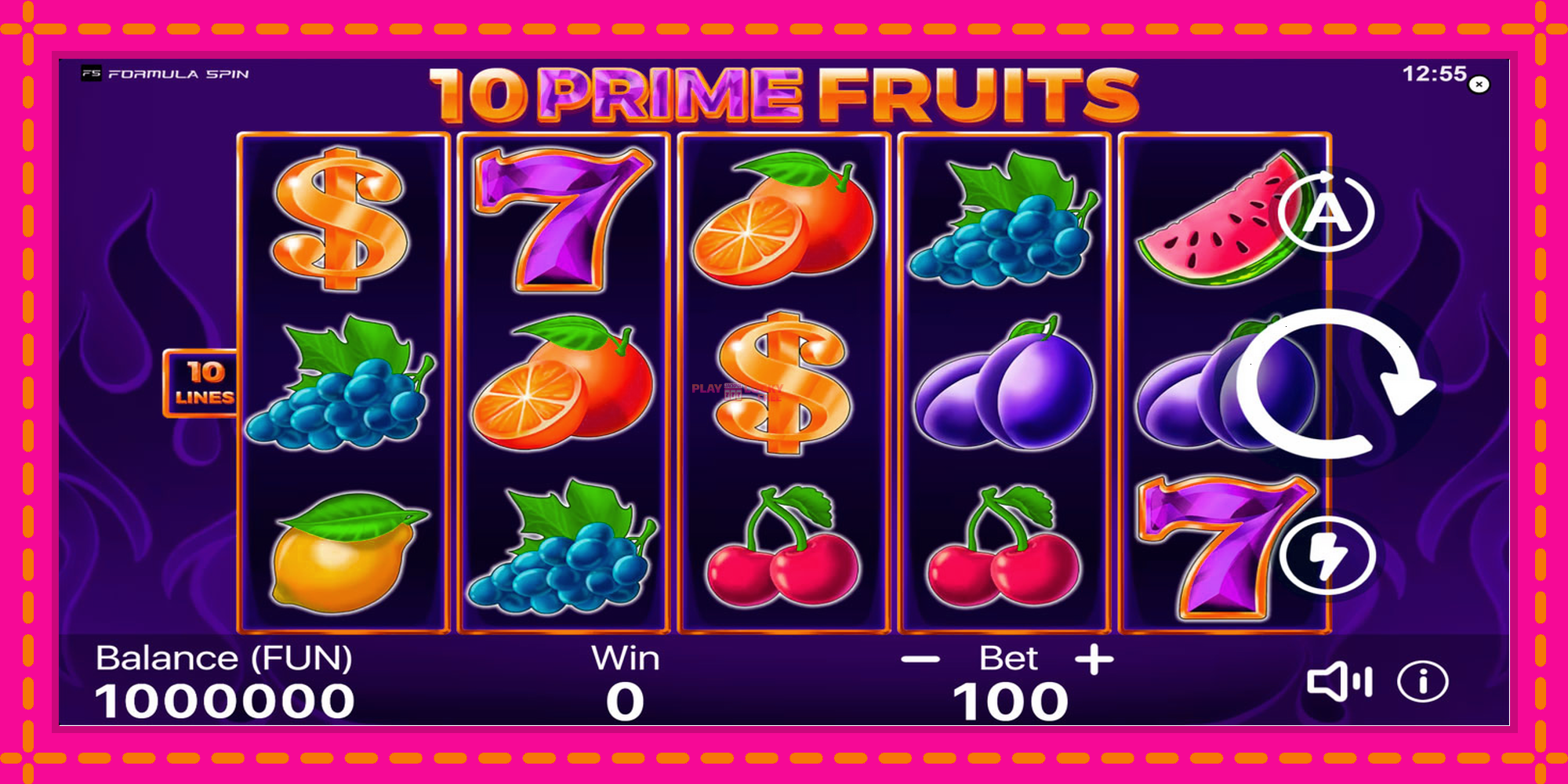 Безплатна игра в 10 Prime Fruits без регистрация, картина 1