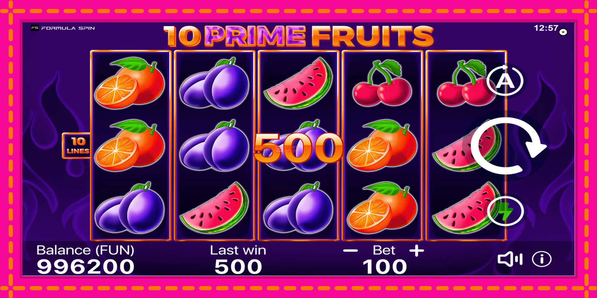 Безплатна игра в 10 Prime Fruits без регистрация, картина 4