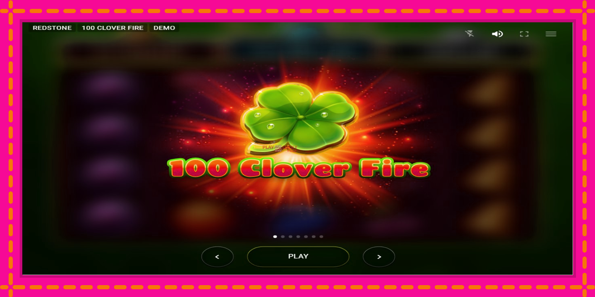 Безплатна игра в 100 Clover Fire без регистрация, картина 1