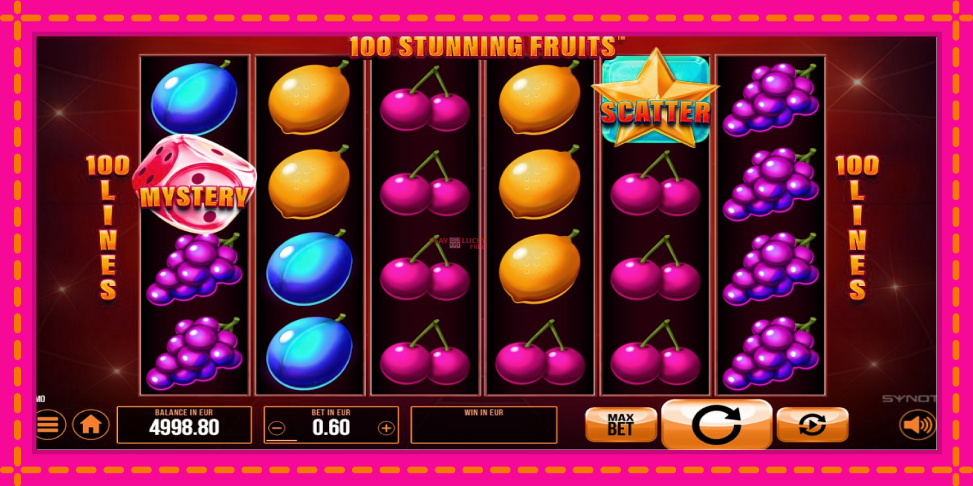 Безплатна игра в 100 Stunning Fruits без регистрация, картина 2