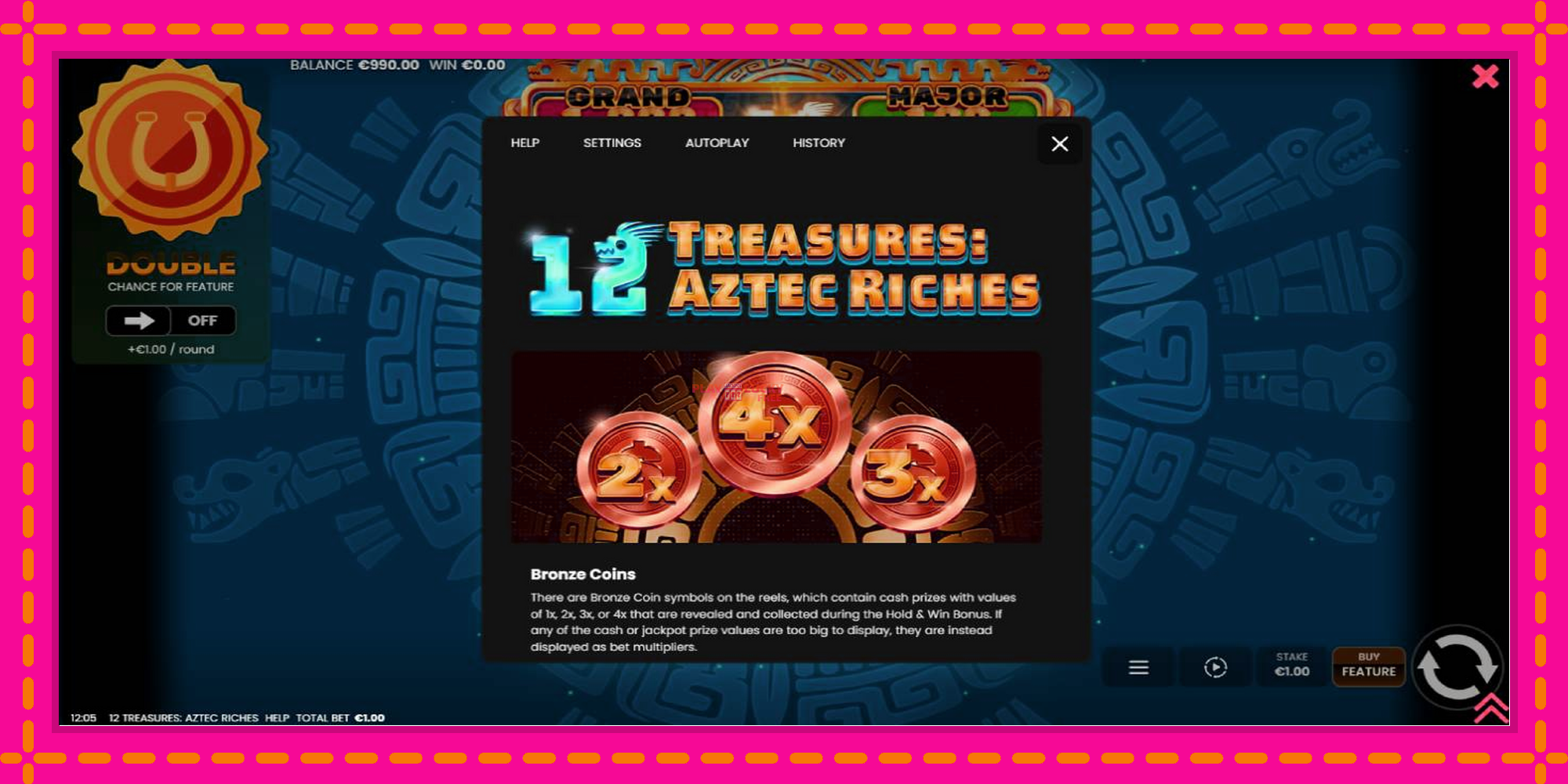 Безплатна игра в 12 Treasures: Aztec Riches без регистрация, картина 5