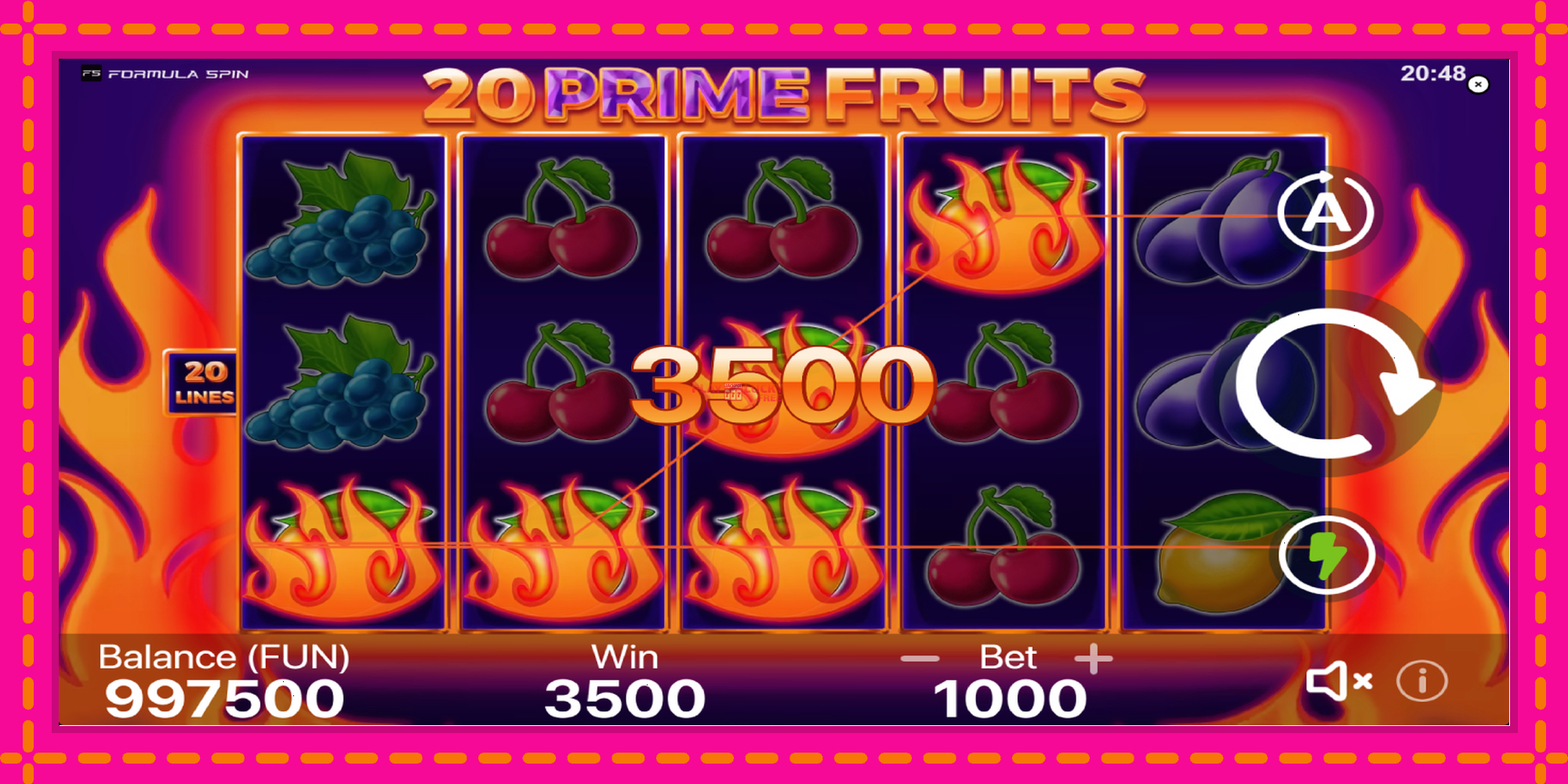 Безплатна игра в 20 Prime Fruits без регистрация, картина 2