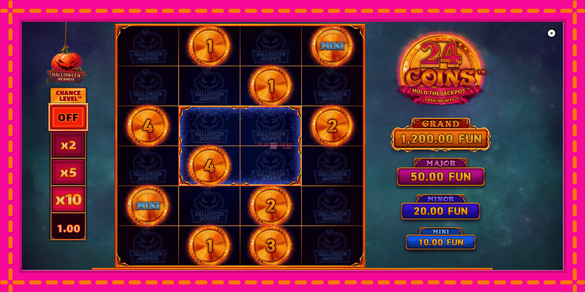 Безплатна игра в 24 Coins Halloween Jackpots без регистрация, картина 2