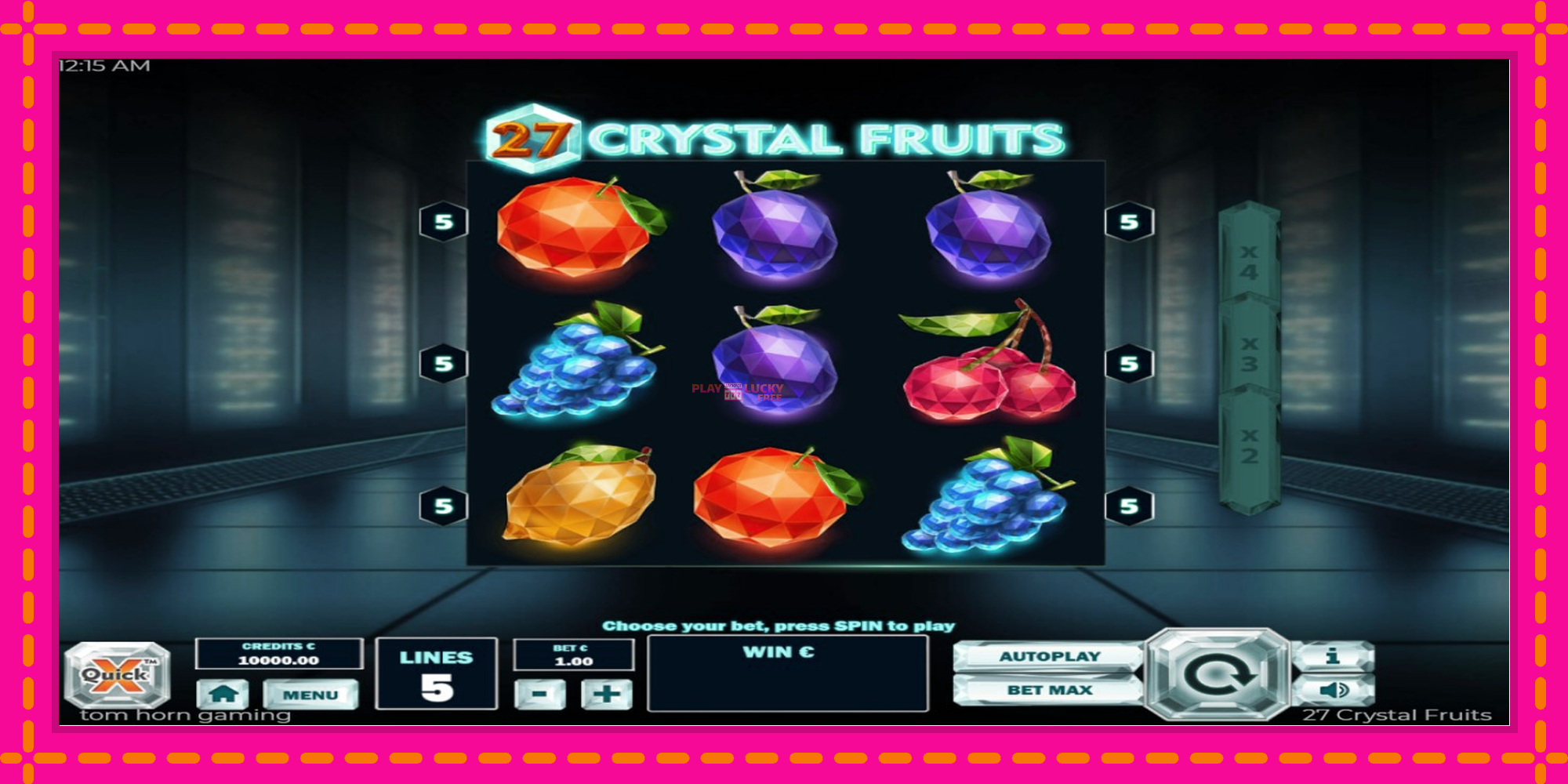 Безплатна игра в 27 Crystal Fruits без регистрация, картина 2