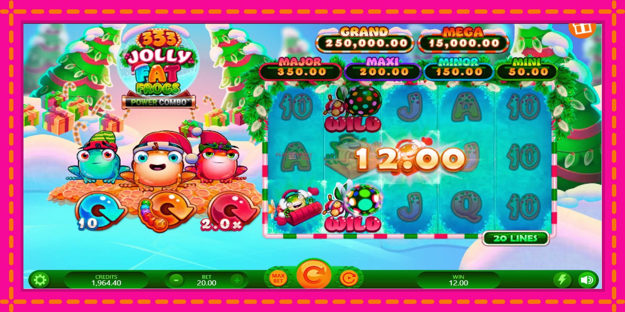 Безплатна игра в 333 Jolly Fat Frogs Power Combo без регистрация, картина 5