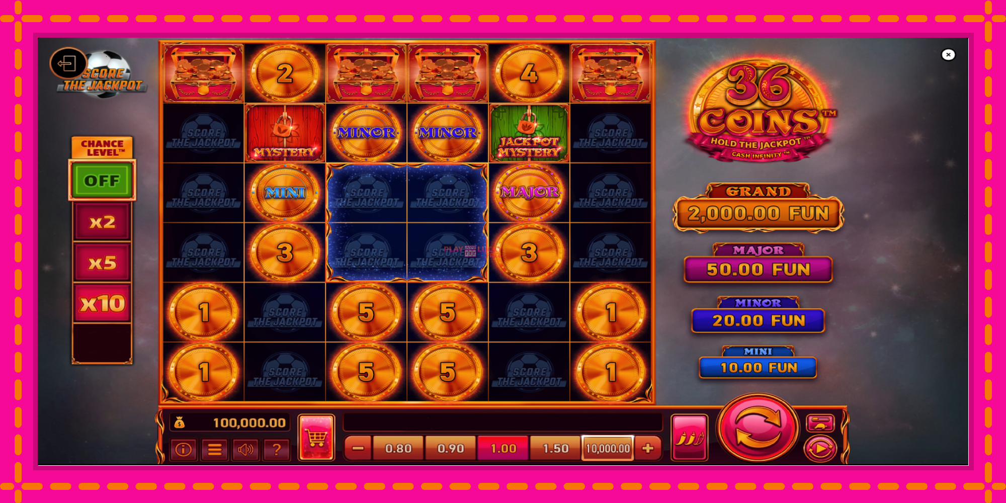 Безплатна игра в 36 Coins Score The Jackpot без регистрация, картина 2