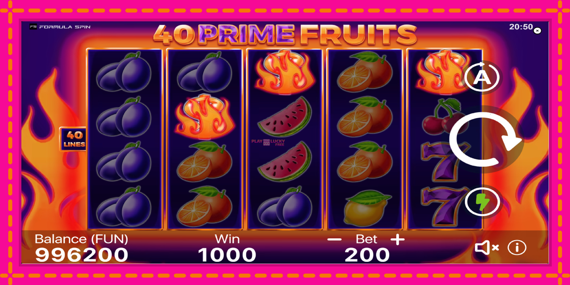 Безплатна игра в 40 Prime Fruits без регистрация, картина 3