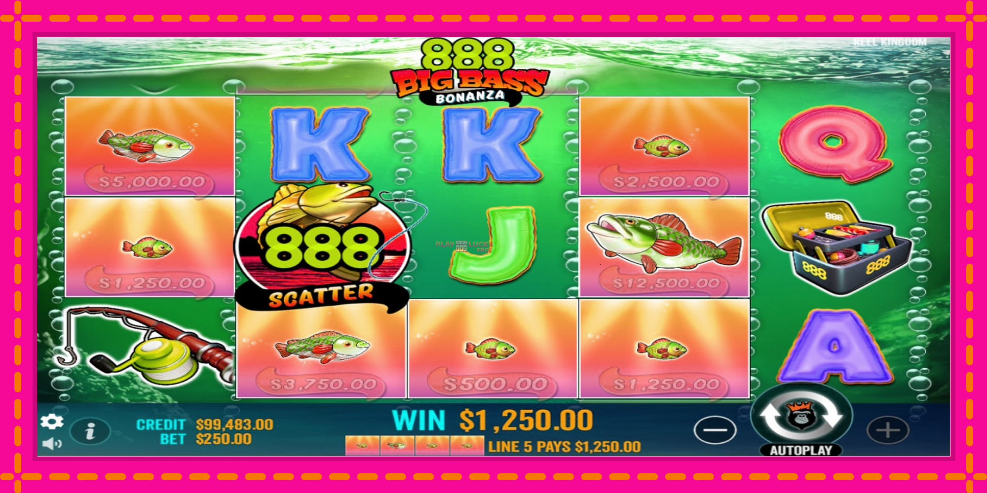 Безплатна игра в 888 Big Bass Bonanza без регистрация, картина 3