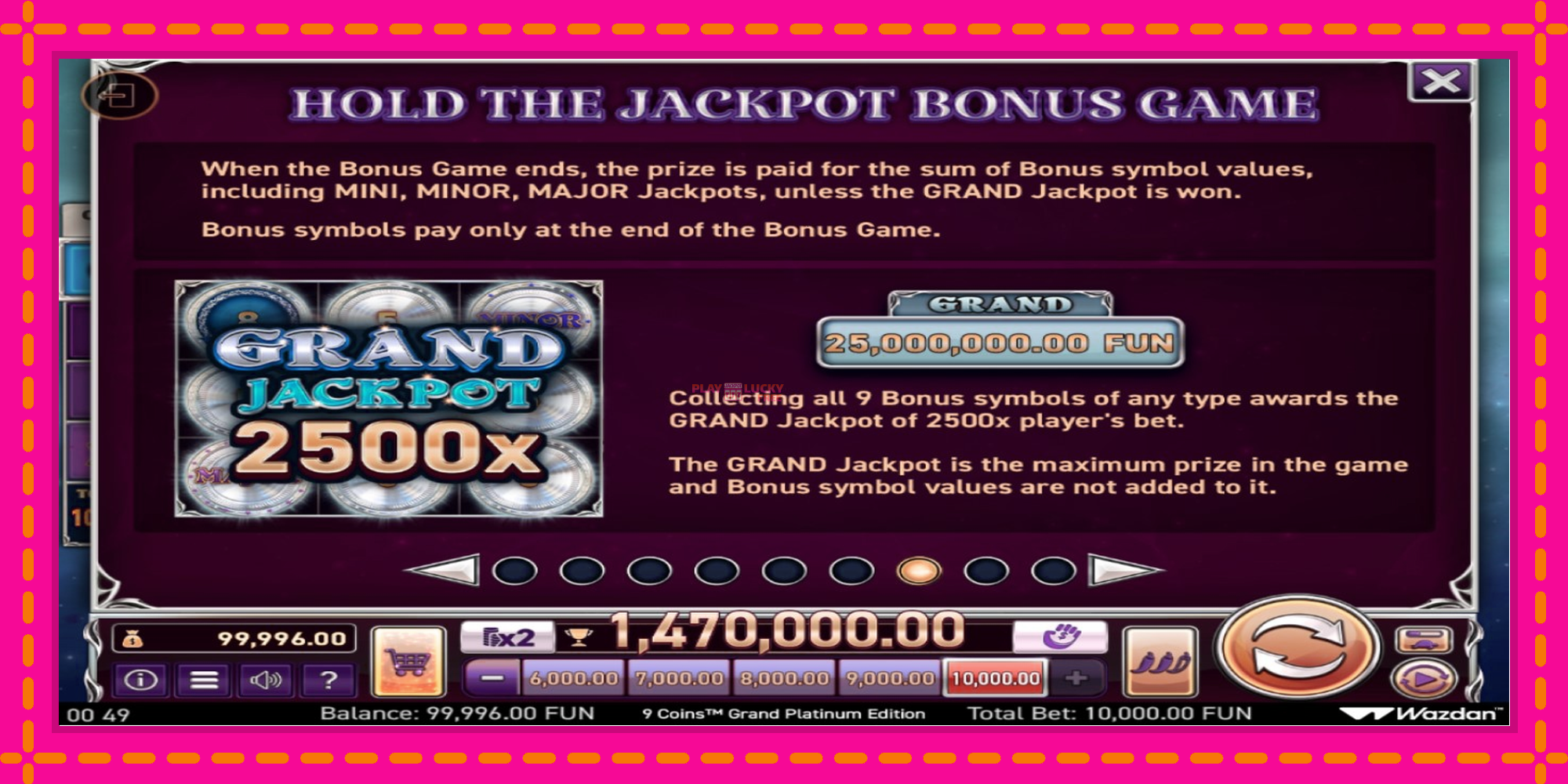 Безплатна игра в 9 Coins Grand Platinum Edition Score The Jackpot без регистрация, картина 6