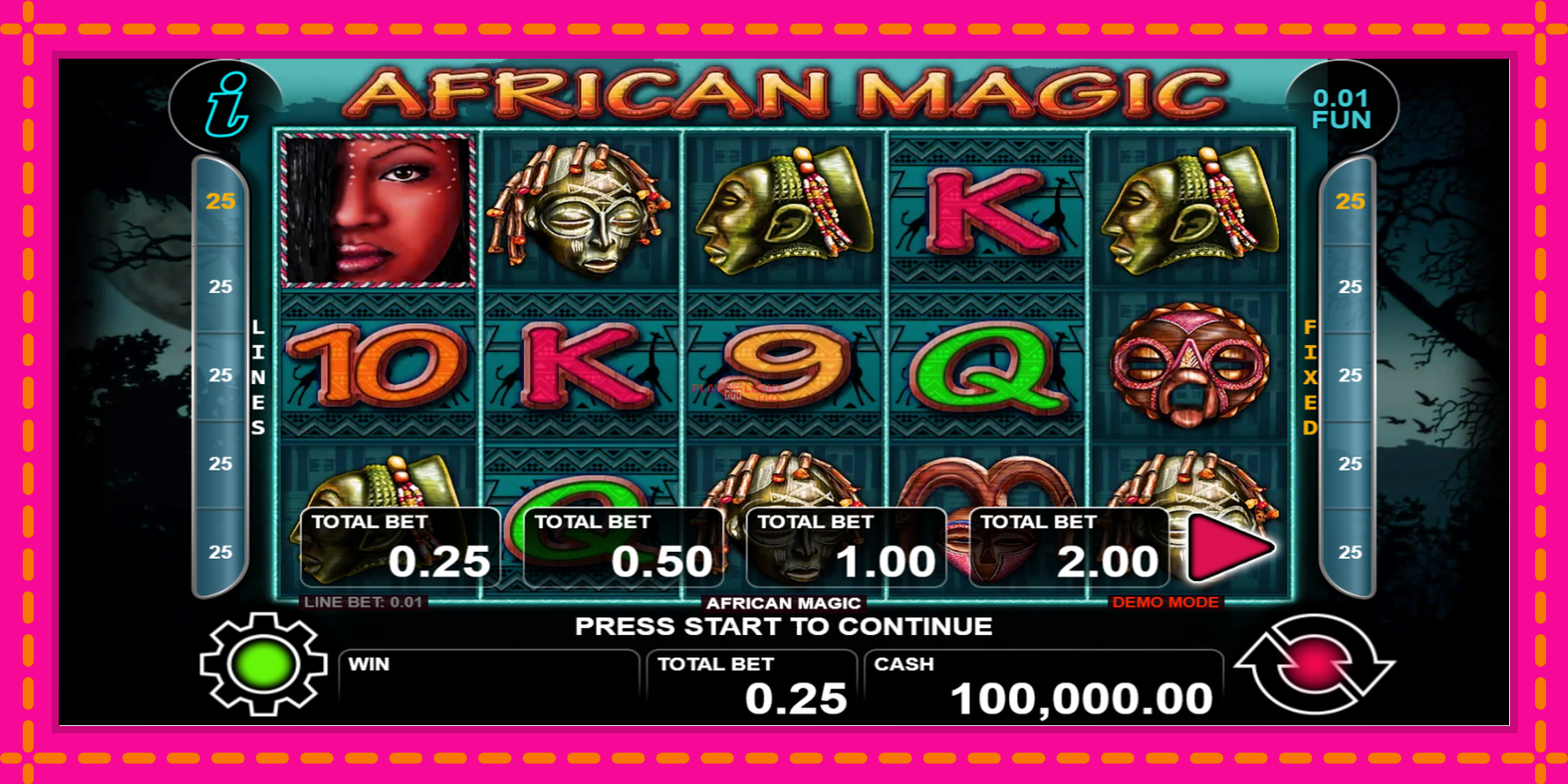 Безплатна игра в African Magic без регистрация, картина 1