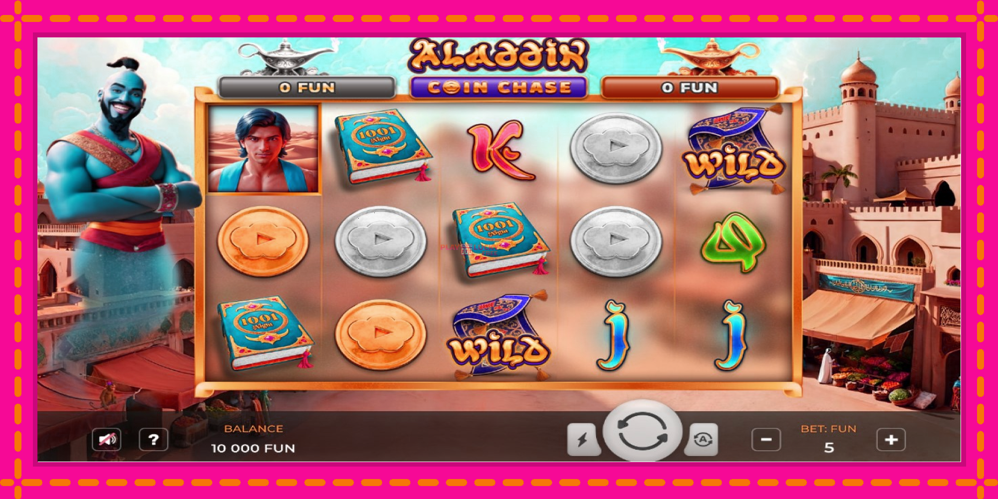 Безплатна игра в Aladdin Coin Chase без регистрация, картина 1