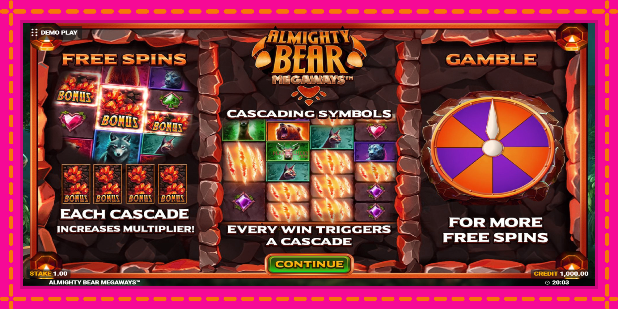 Безплатна игра в Almighty Bear Megaways без регистрация, картина 1