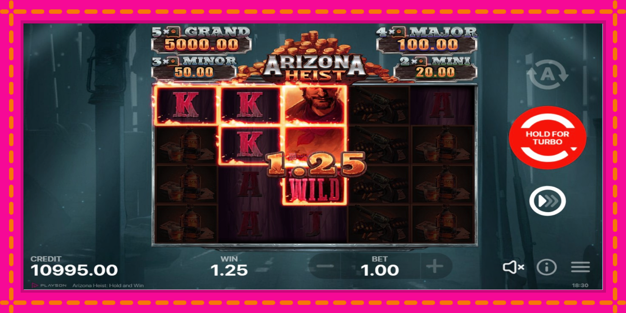 Безплатна игра в Arizona Heist без регистрация, картина 3