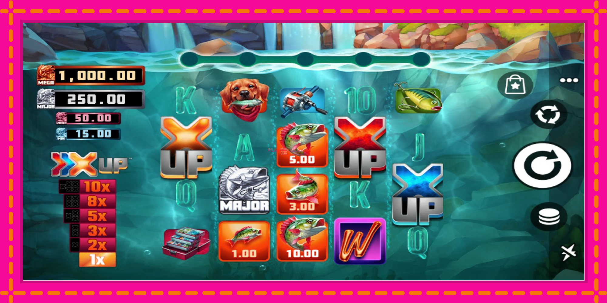 Безплатна игра в Bass Cash X UP без регистрация, картина 1