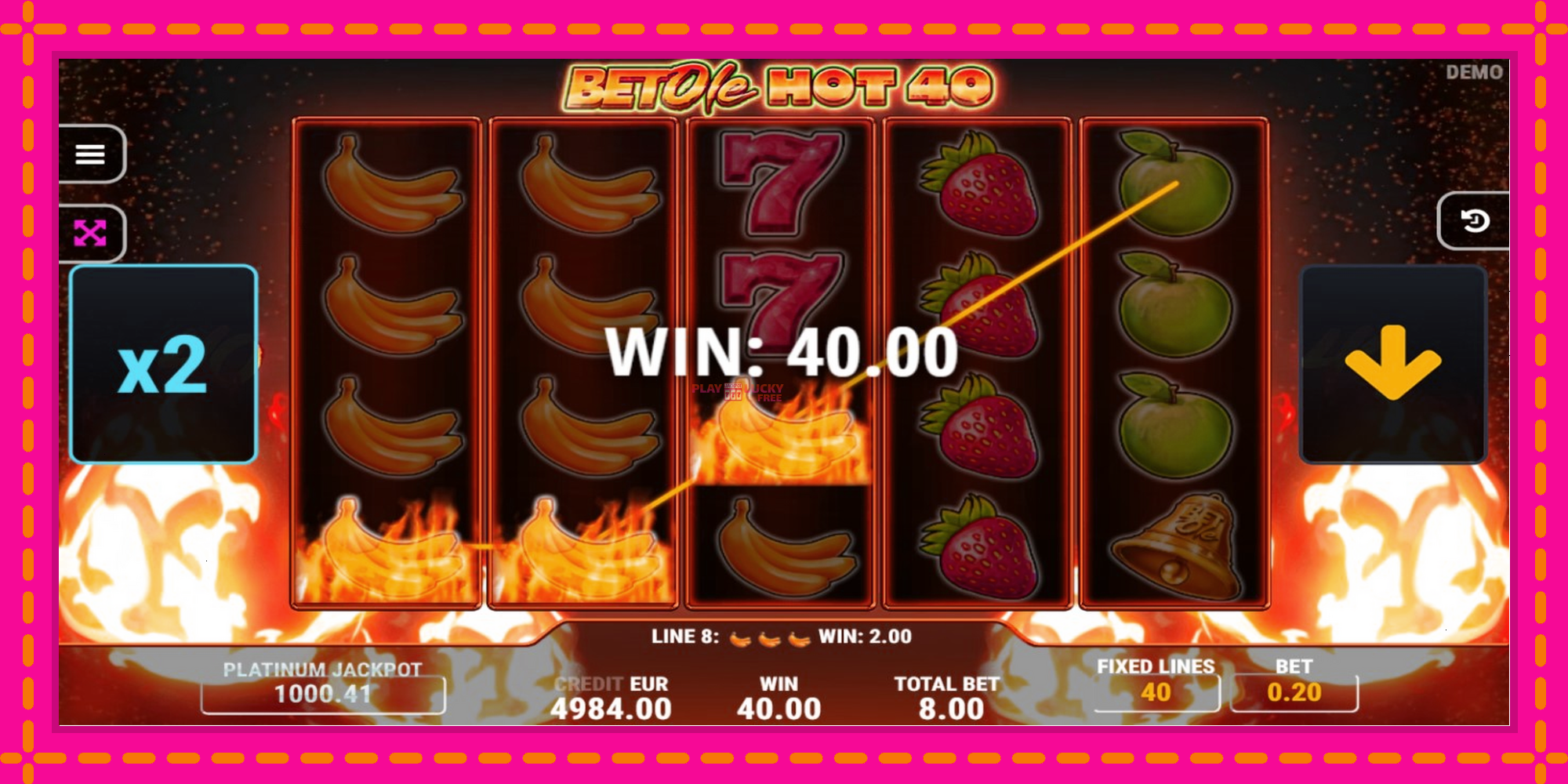 Безплатна игра в Bet Ole Hot 40 без регистрация, картина 3