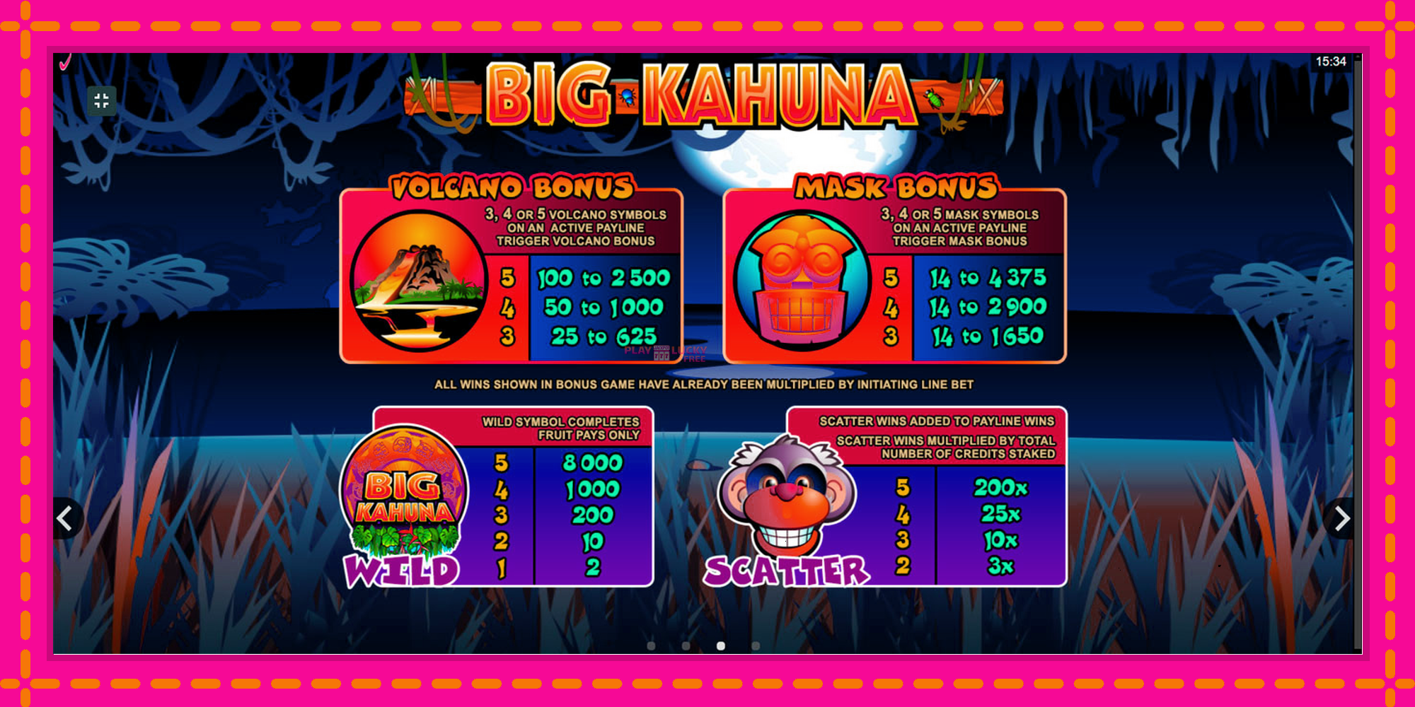 Безплатна игра в Big Kahuna без регистрация, картина 6