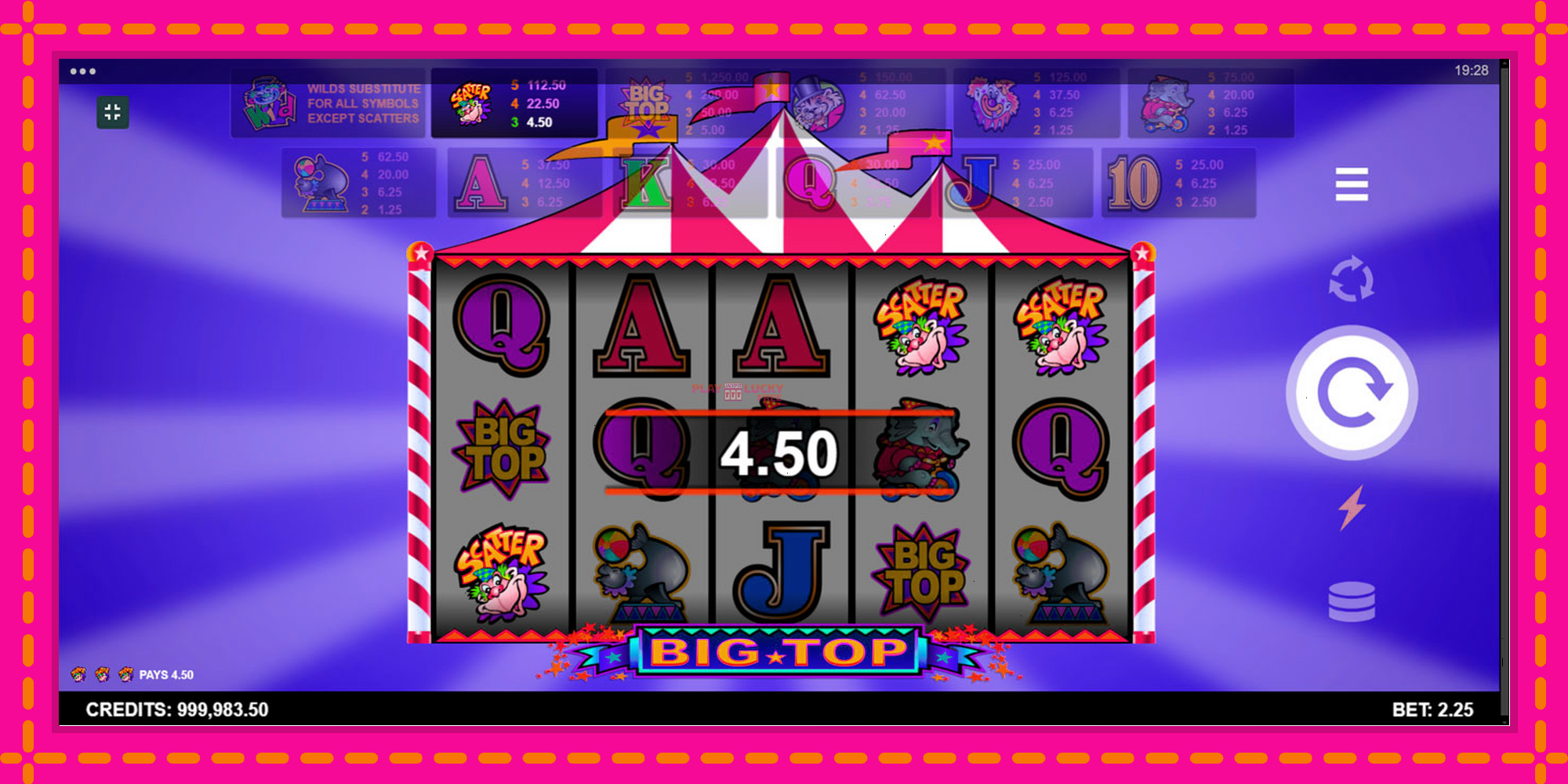 Безплатна игра в Big Top без регистрация, картина 3