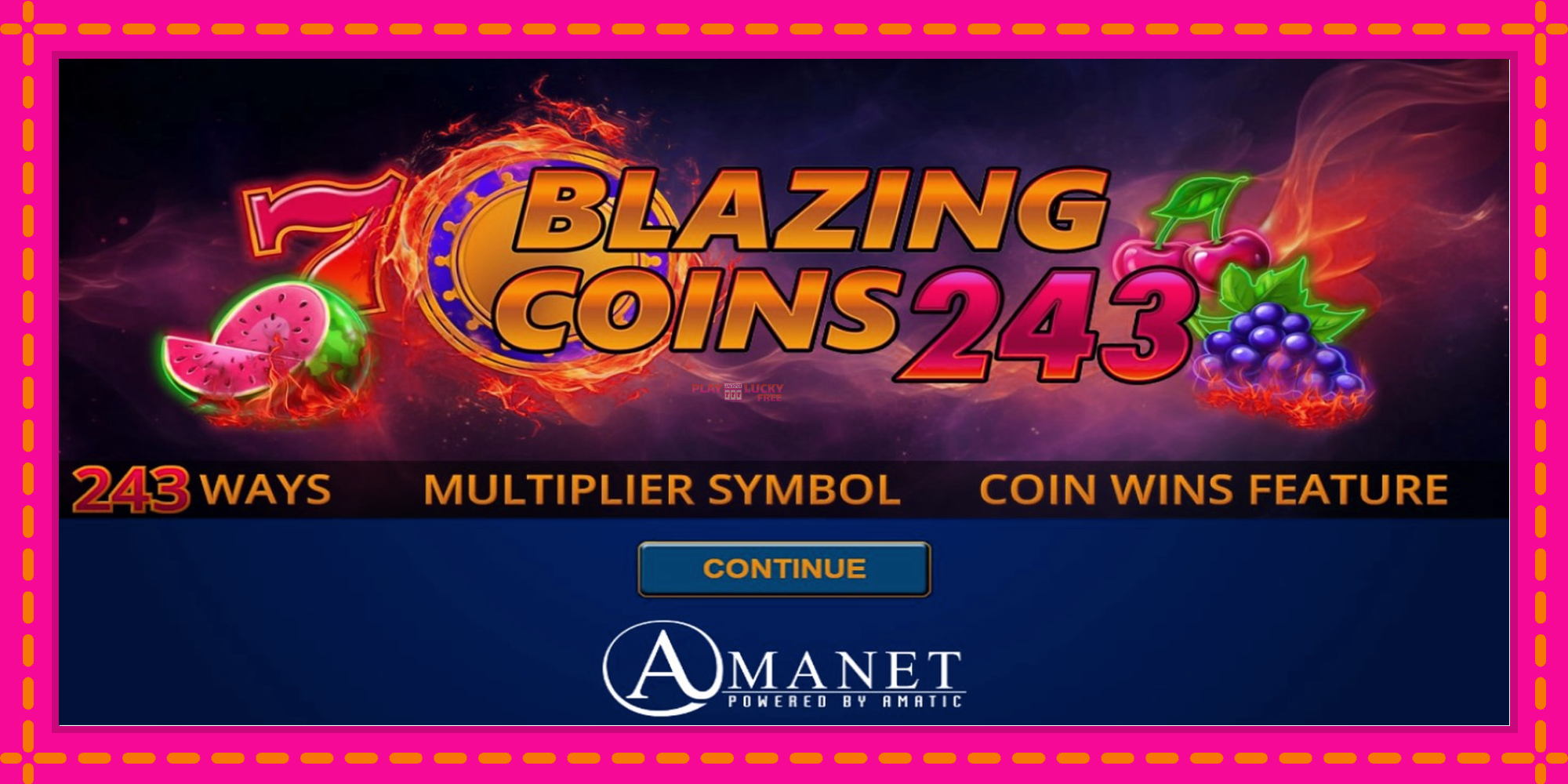 Безплатна игра в Blazing Coins 243 без регистрация, картина 1