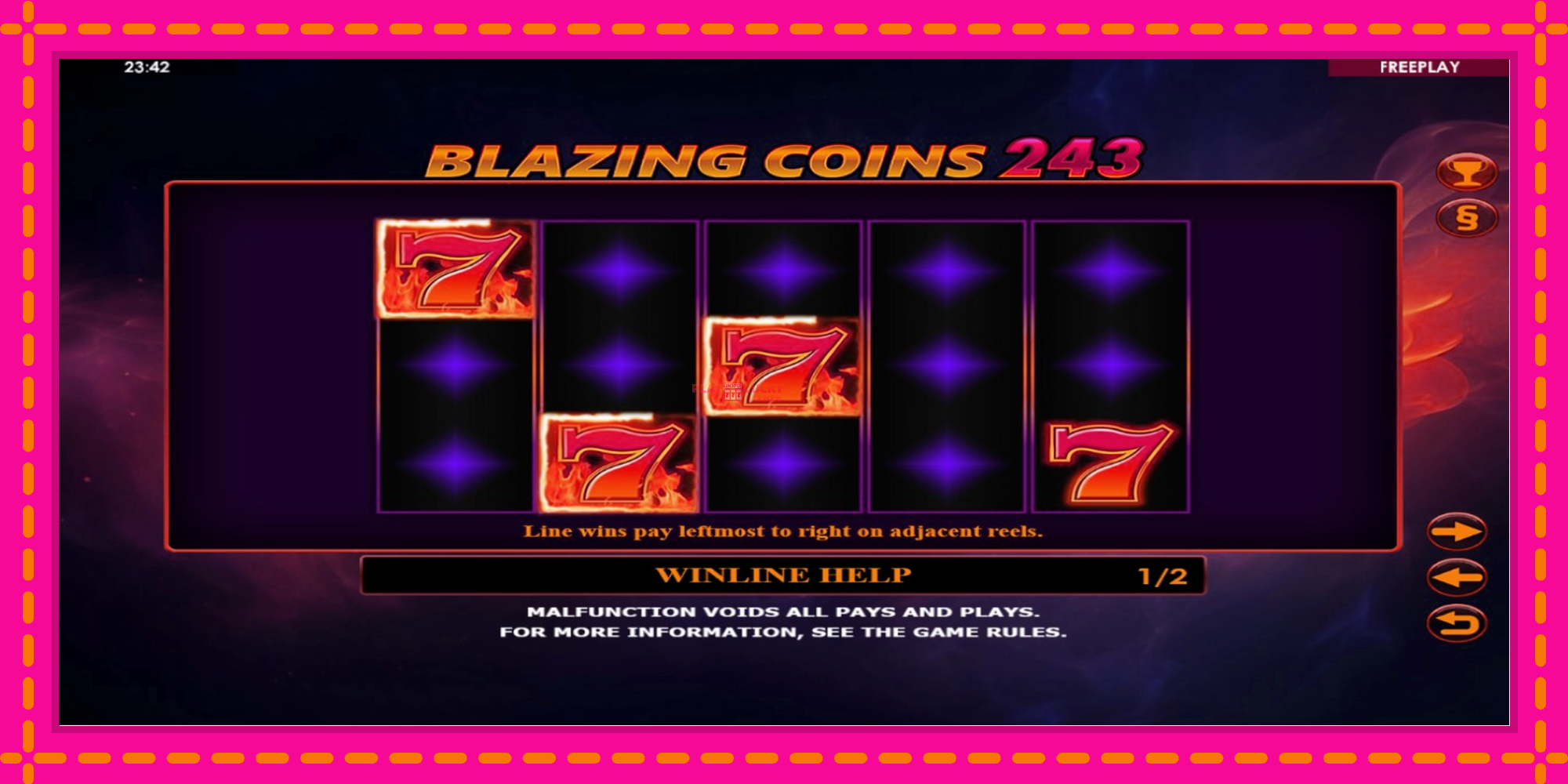 Безплатна игра в Blazing Coins 243 без регистрация, картина 5