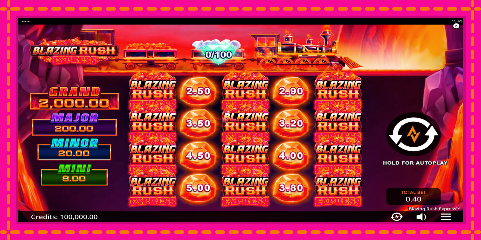 Безплатна игра в Blazing Rush Express без регистрация, картина 1