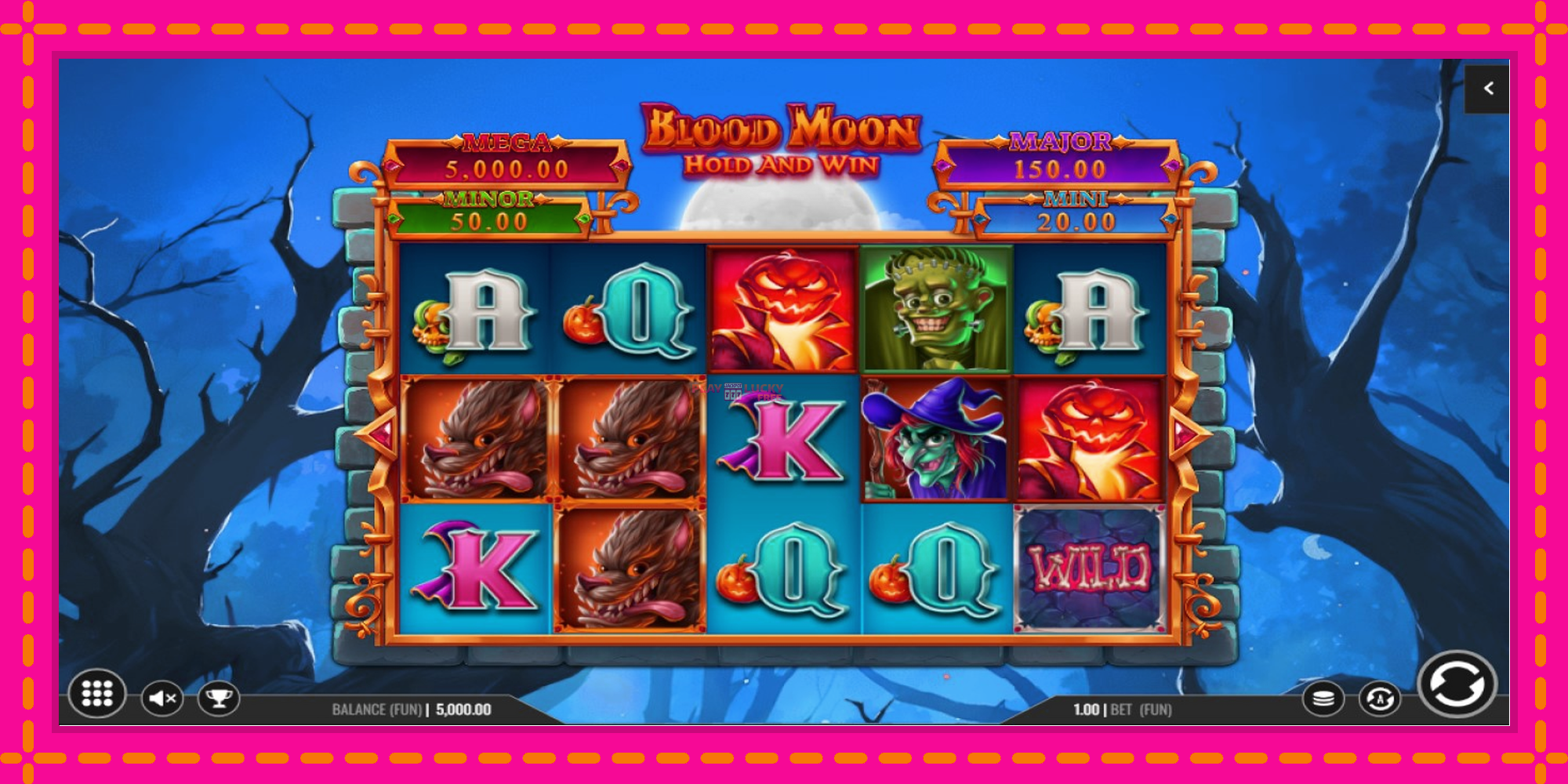 Безплатна игра в Blood Moon Hold and Win без регистрация, картина 1