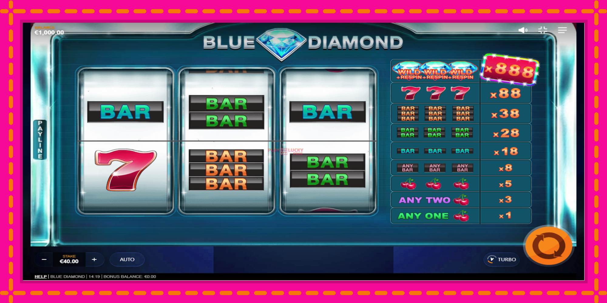 Безплатна игра в Blue Diamond без регистрация, картина 2