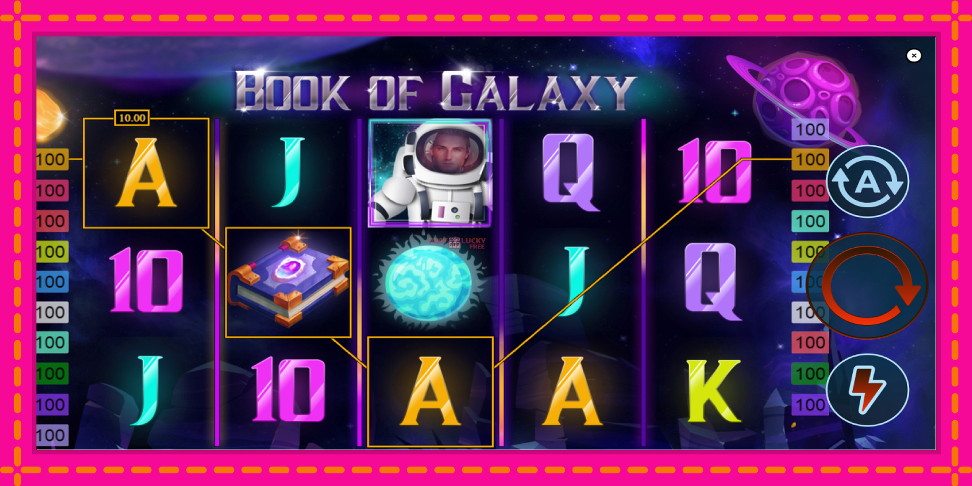 Безплатна игра в Book of Galaxy без регистрация, картина 3