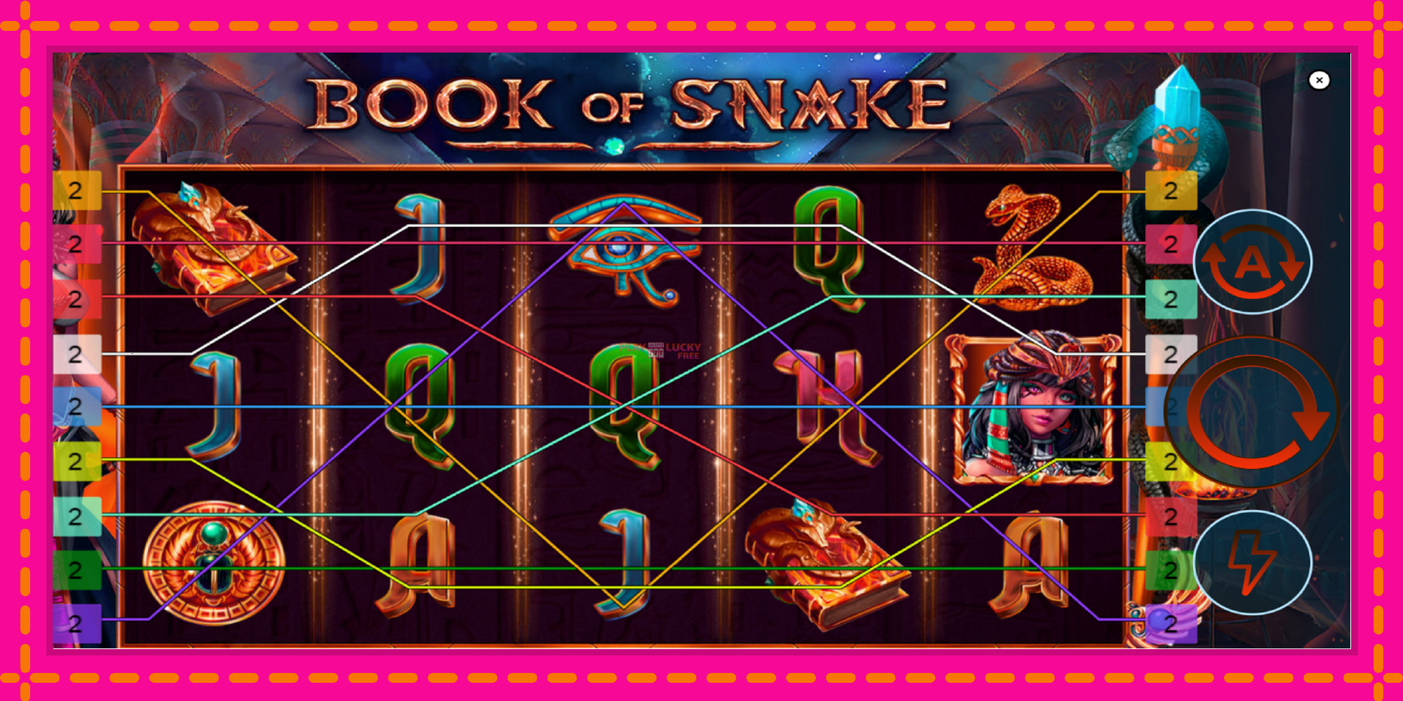 Безплатна игра в Book of Snake без регистрация, картина 2