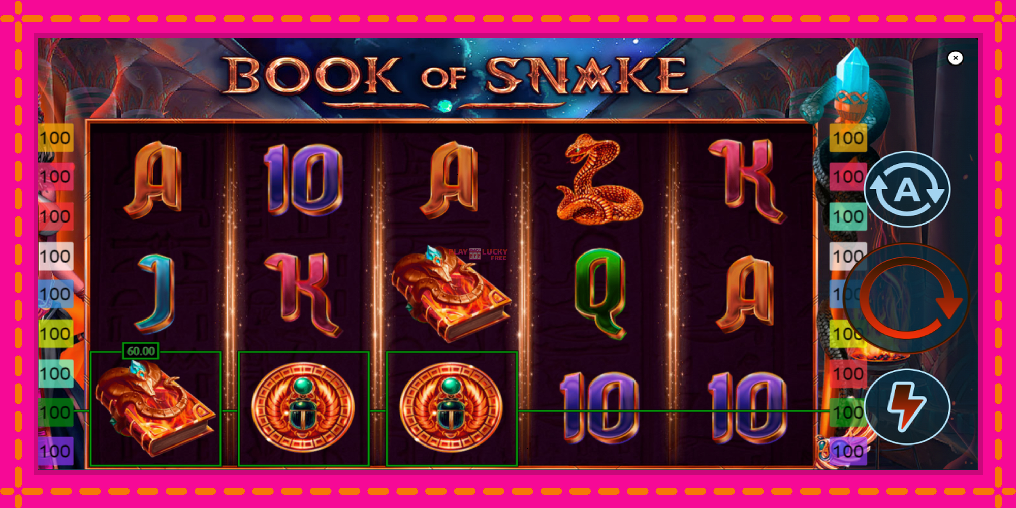 Безплатна игра в Book of Snake без регистрация, картина 3