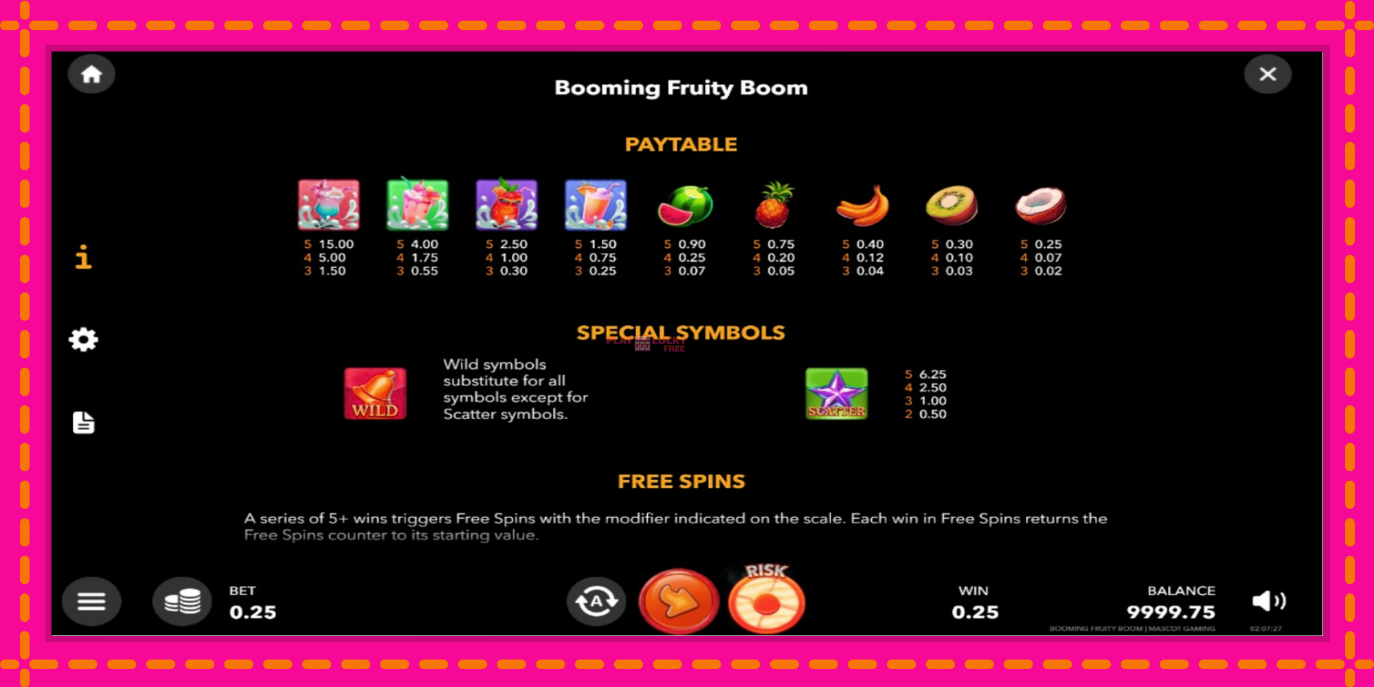 Безплатна игра в Booming Fruity Boom без регистрация, картина 5