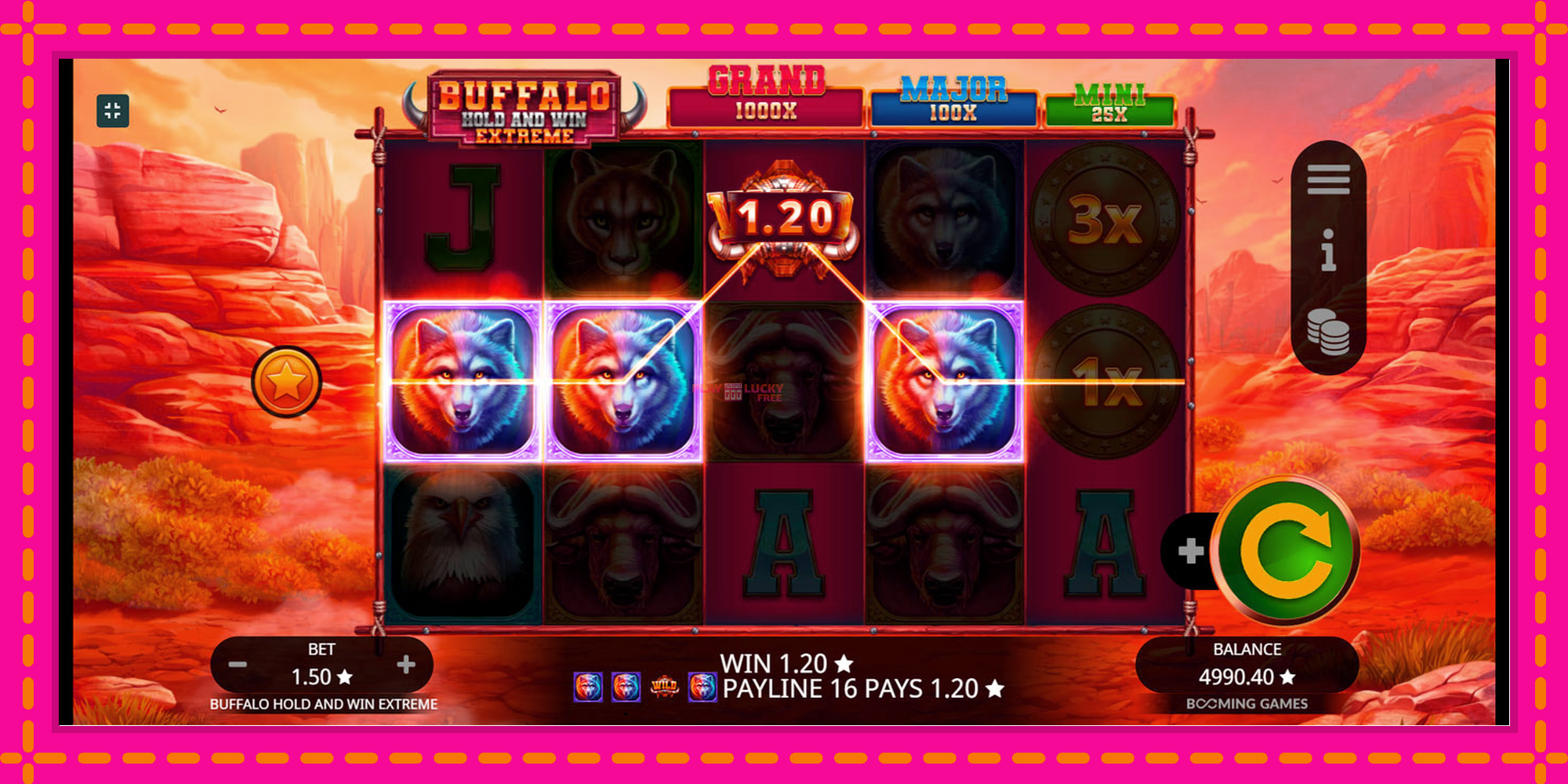 Безплатна игра в Buffalo Hold and Win Extreme без регистрация, картина 5