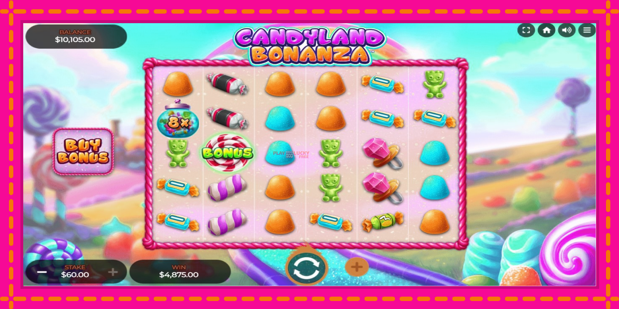 Безплатна игра в Candyland Bonanza без регистрация, картина 1