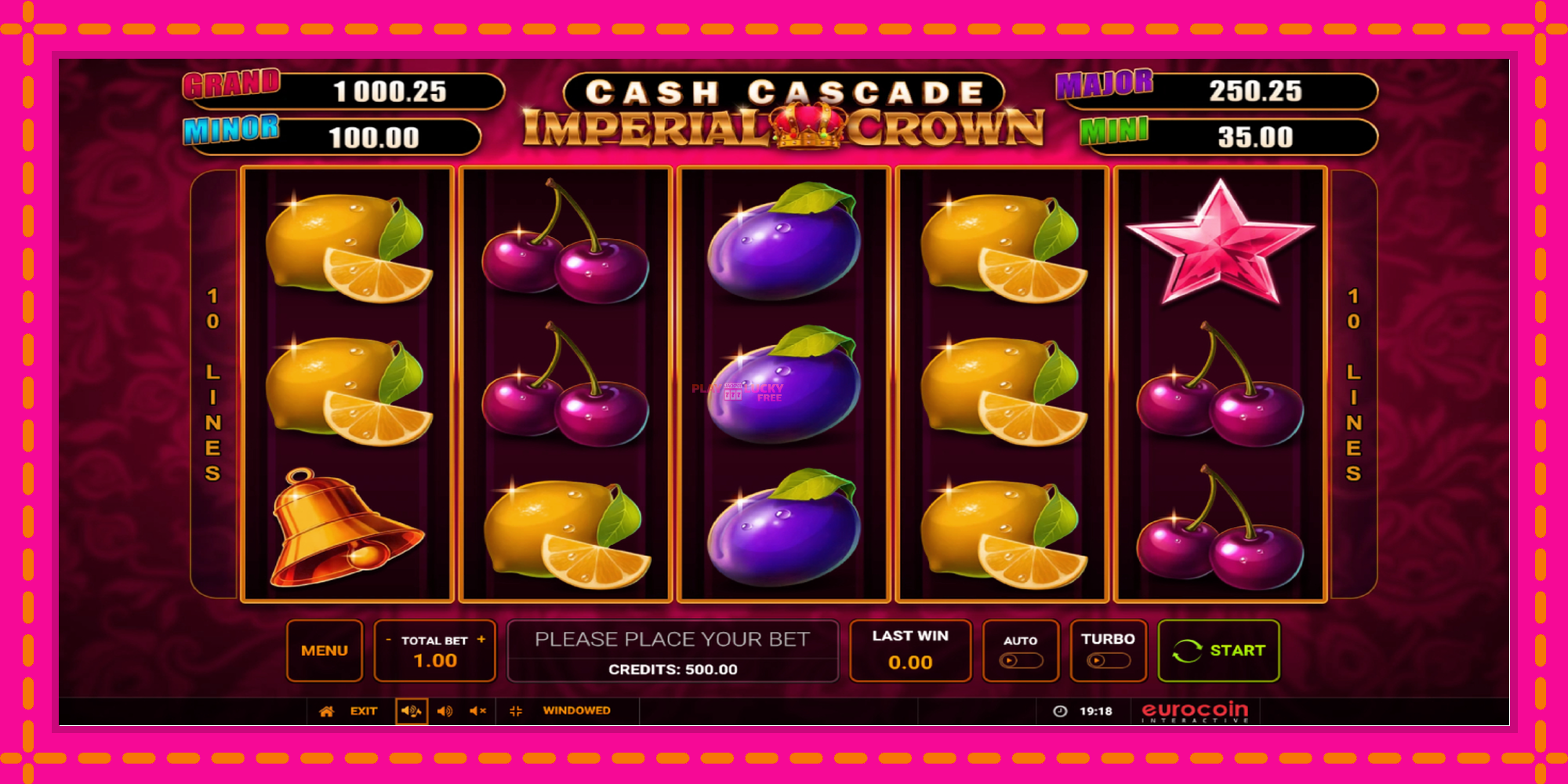 Безплатна игра в Cash Cascade Imperial Crown без регистрация, картина 1