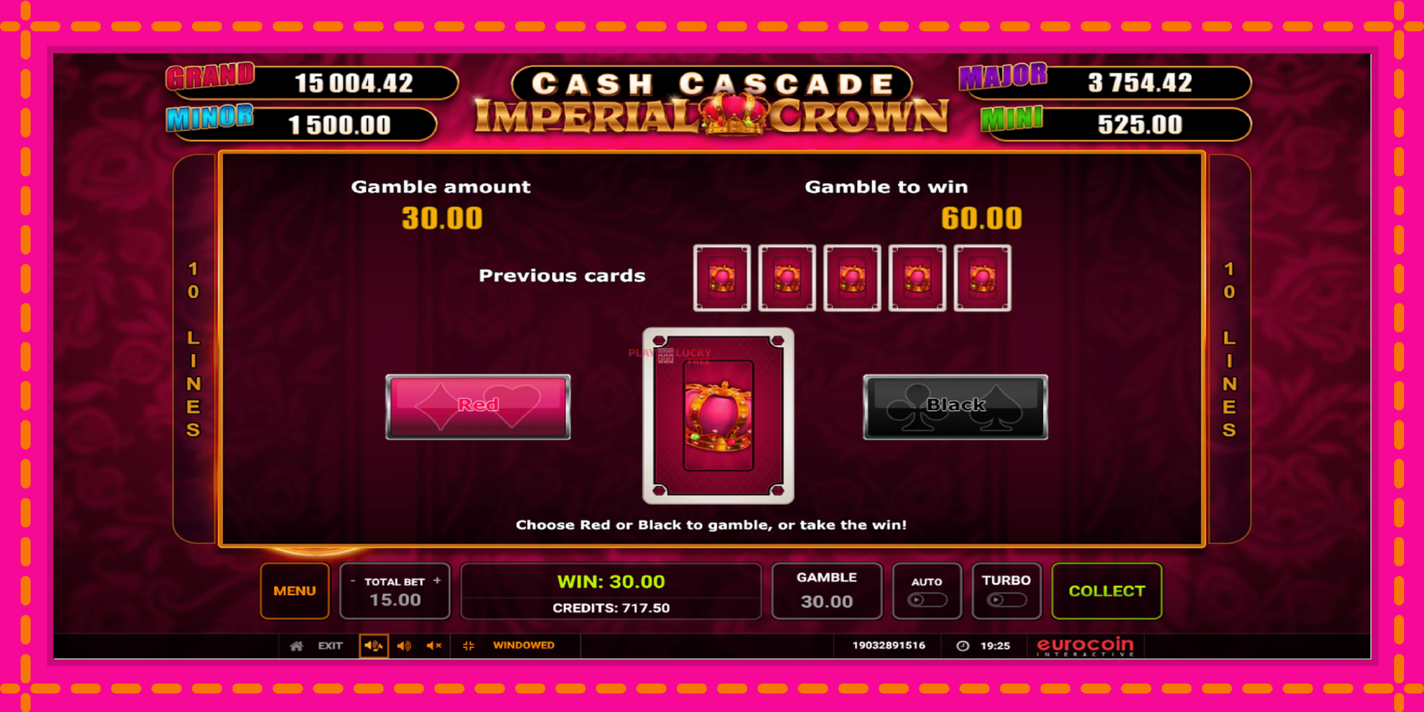 Безплатна игра в Cash Cascade Imperial Crown без регистрация, картина 4