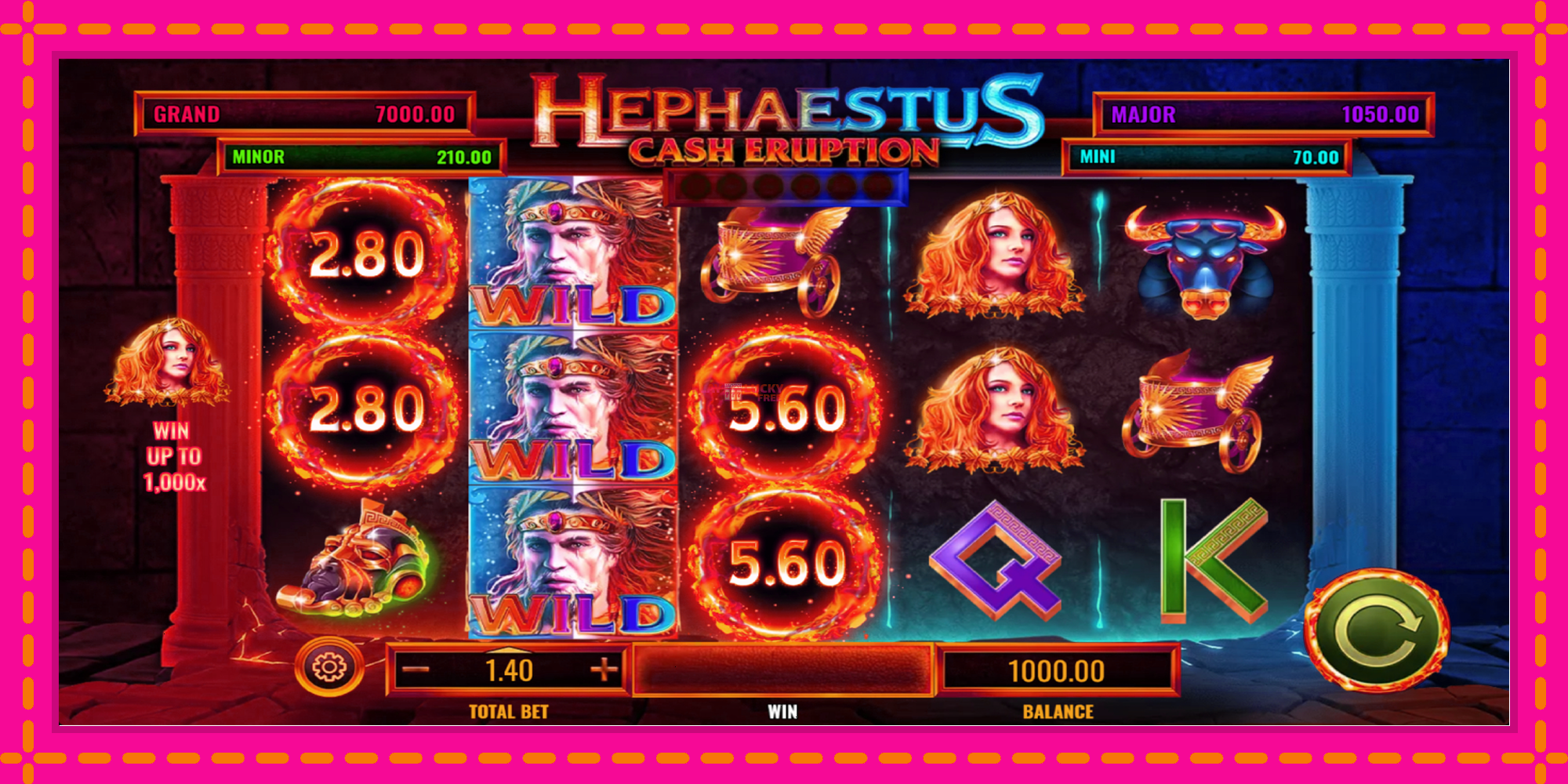 Безплатна игра в Cash Eruption Hephaestus без регистрация, картина 2