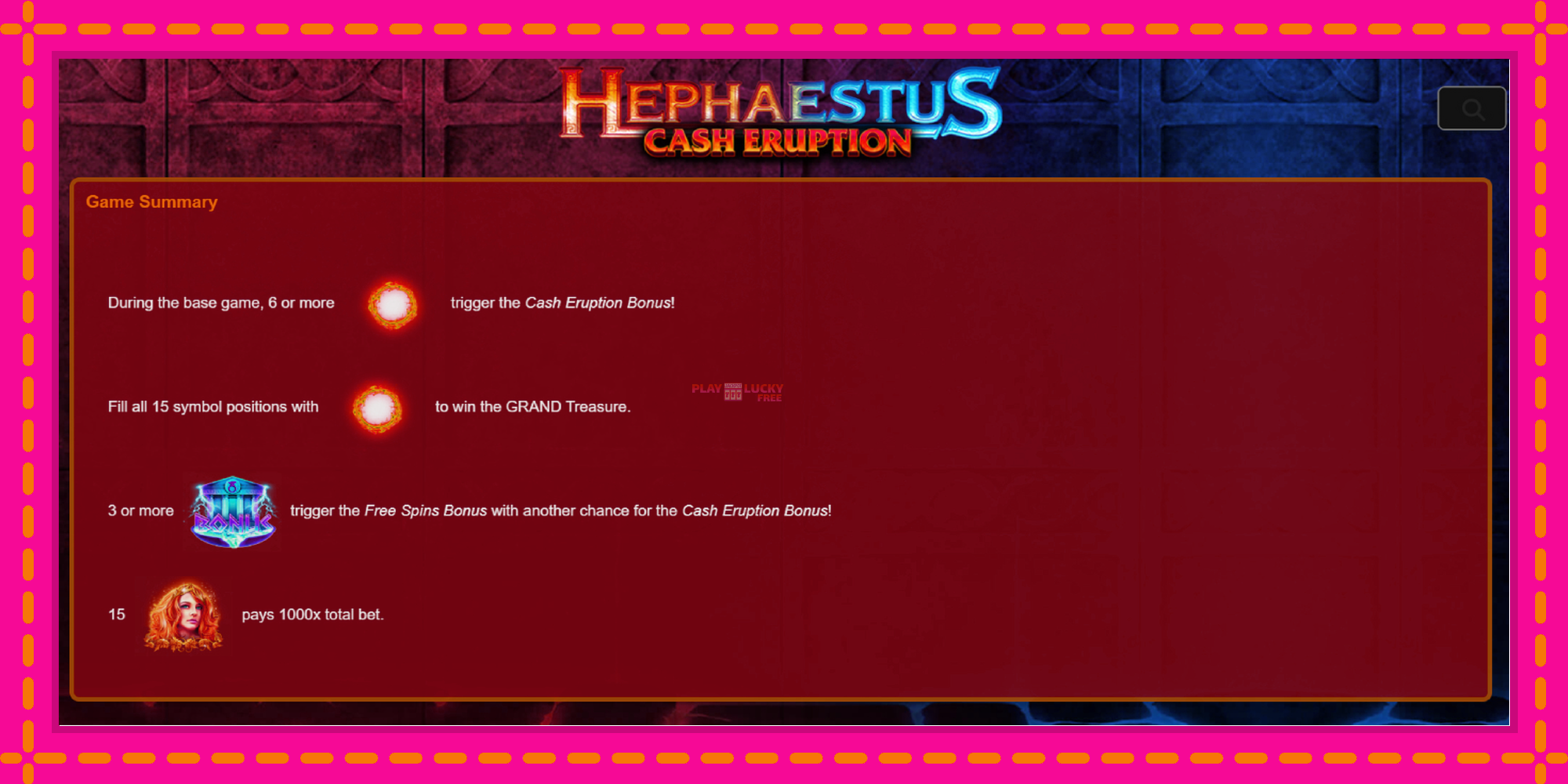 Безплатна игра в Cash Eruption Hephaestus без регистрация, картина 5