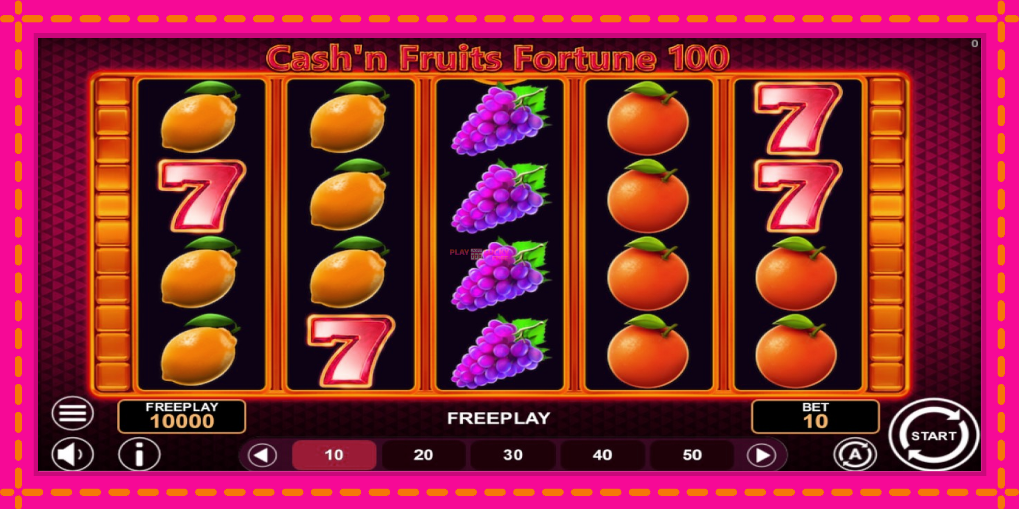 Безплатна игра в Cashn Fruits Fortune 100 без регистрация, картина 1