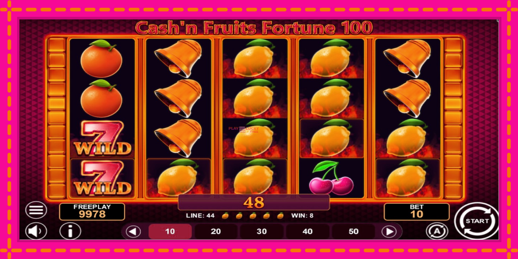 Безплатна игра в Cashn Fruits Fortune 100 без регистрация, картина 2