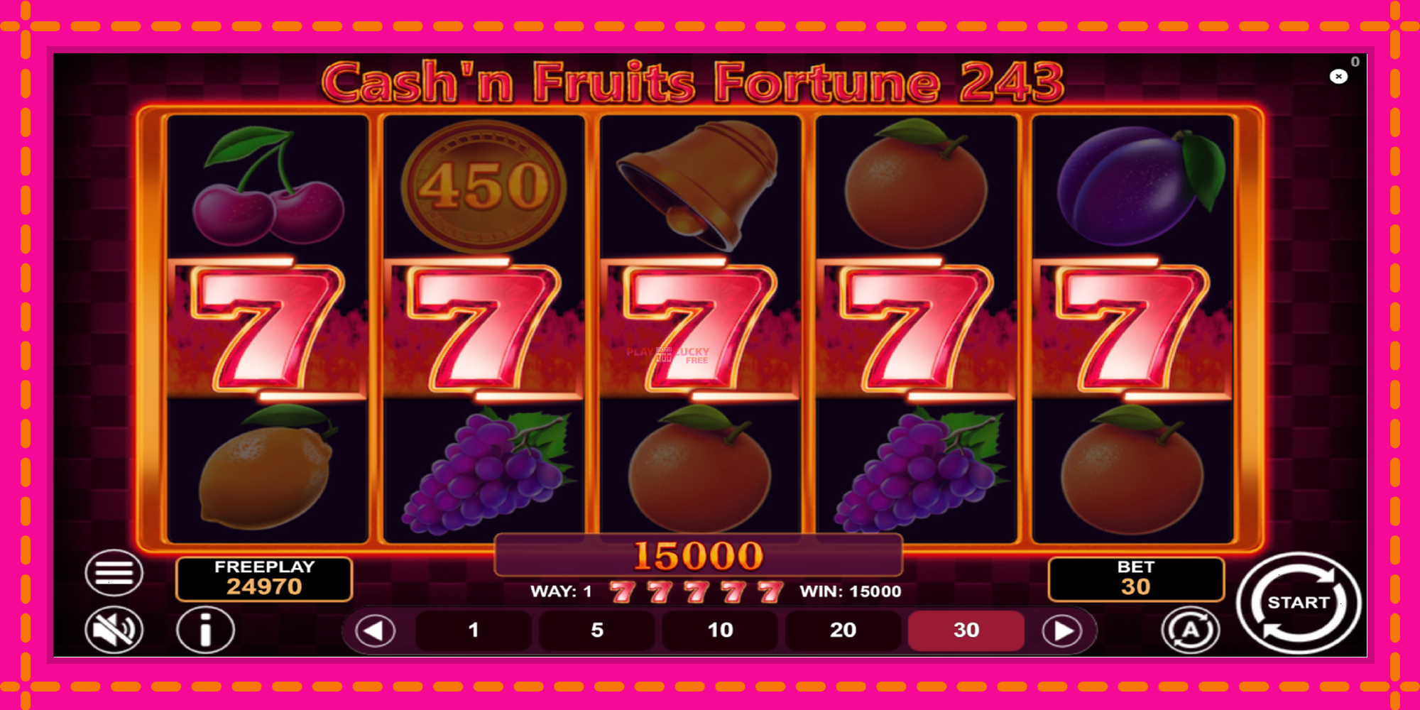 Безплатна игра в Cashn Fruits Fortune 243 без регистрация, картина 4