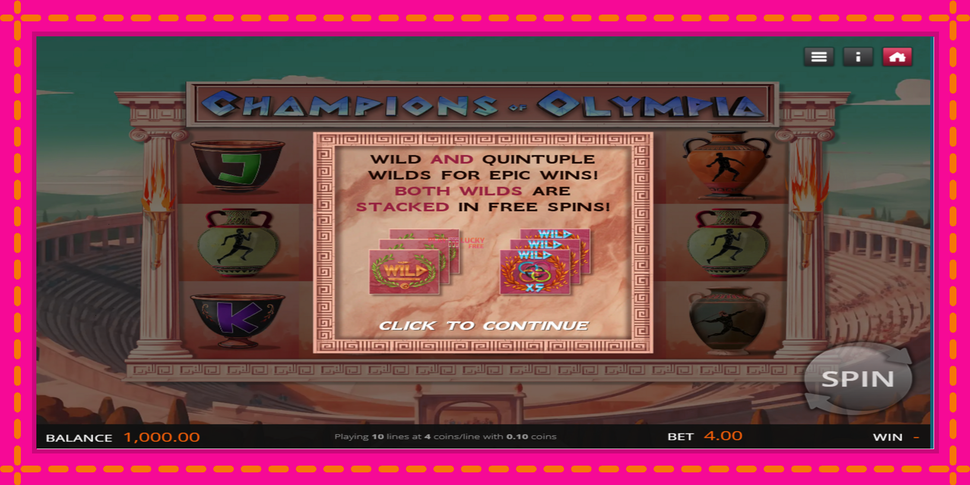 Безплатна игра в Champions of Olympia без регистрация, картина 1