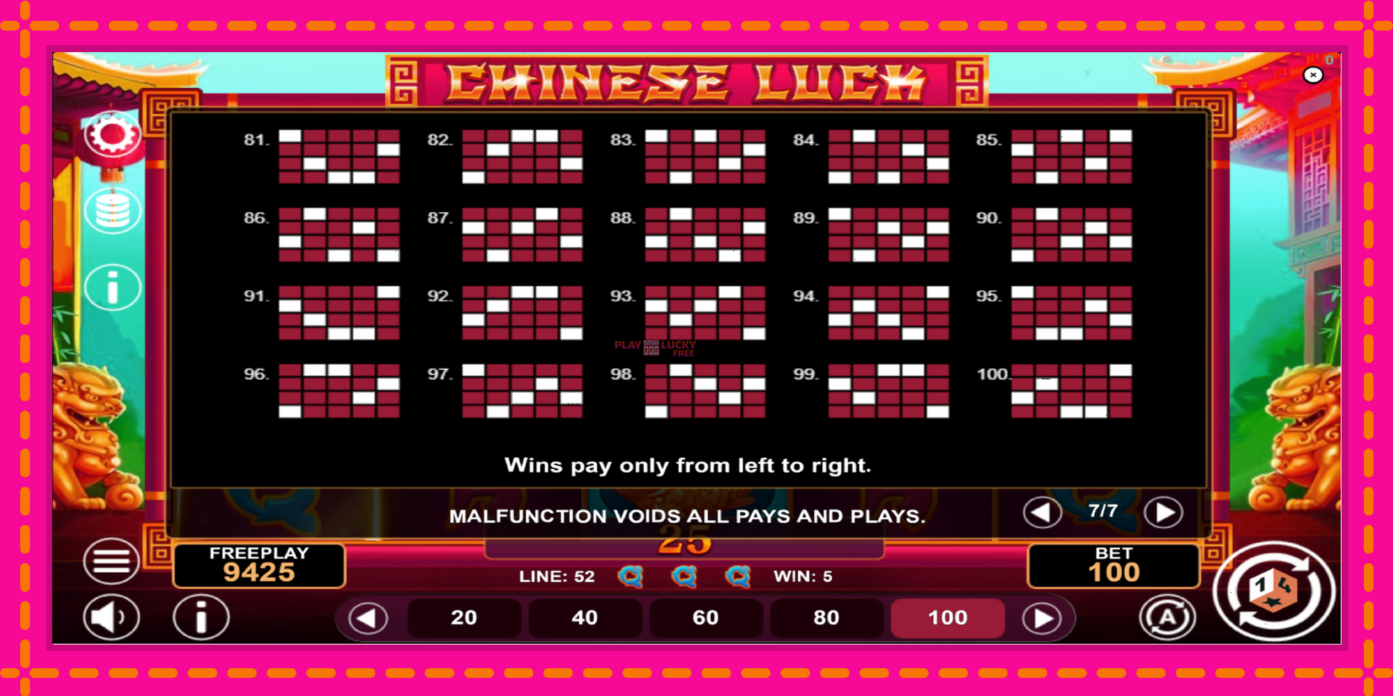 Безплатна игра в Chinese Luck без регистрация, картина 7