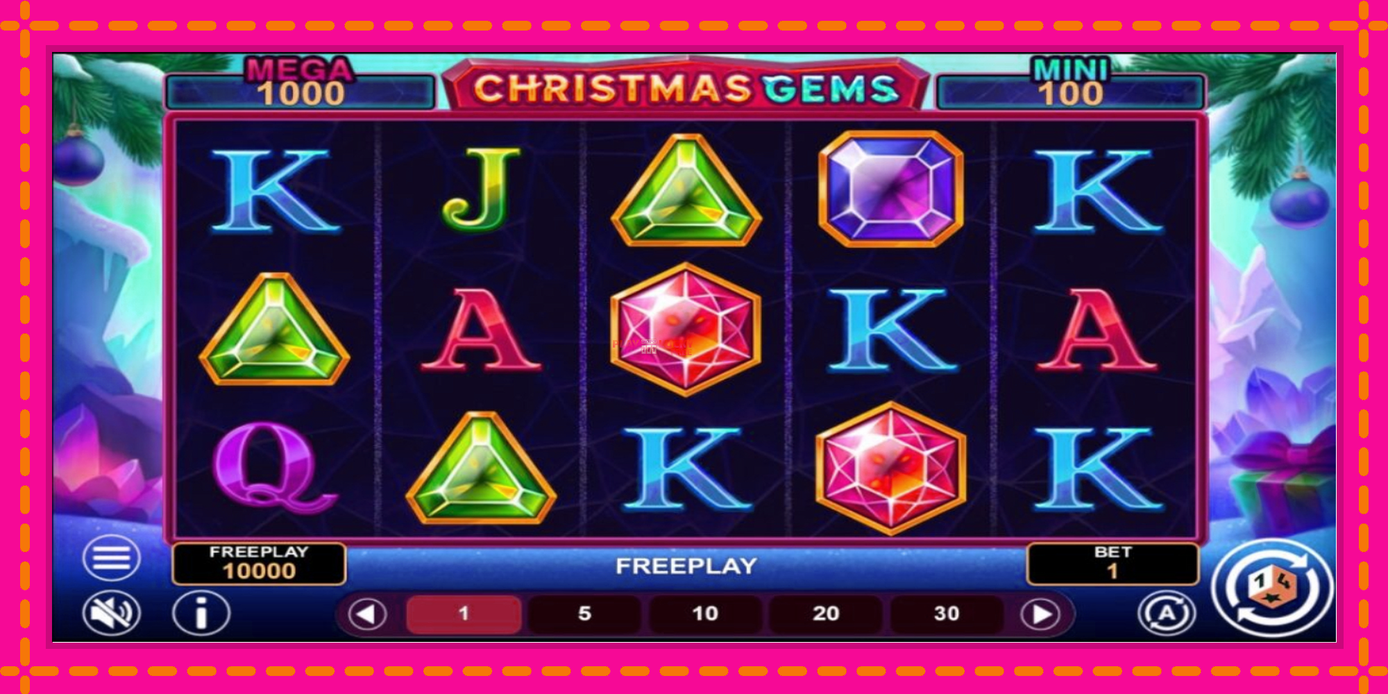 Безплатна игра в Christmas Gems Hold & Win без регистрация, картина 2