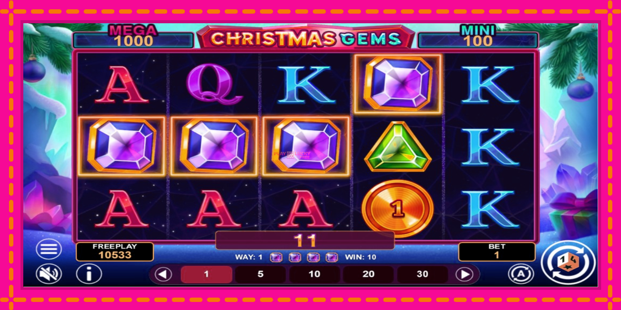 Безплатна игра в Christmas Gems Hold & Win без регистрация, картина 4