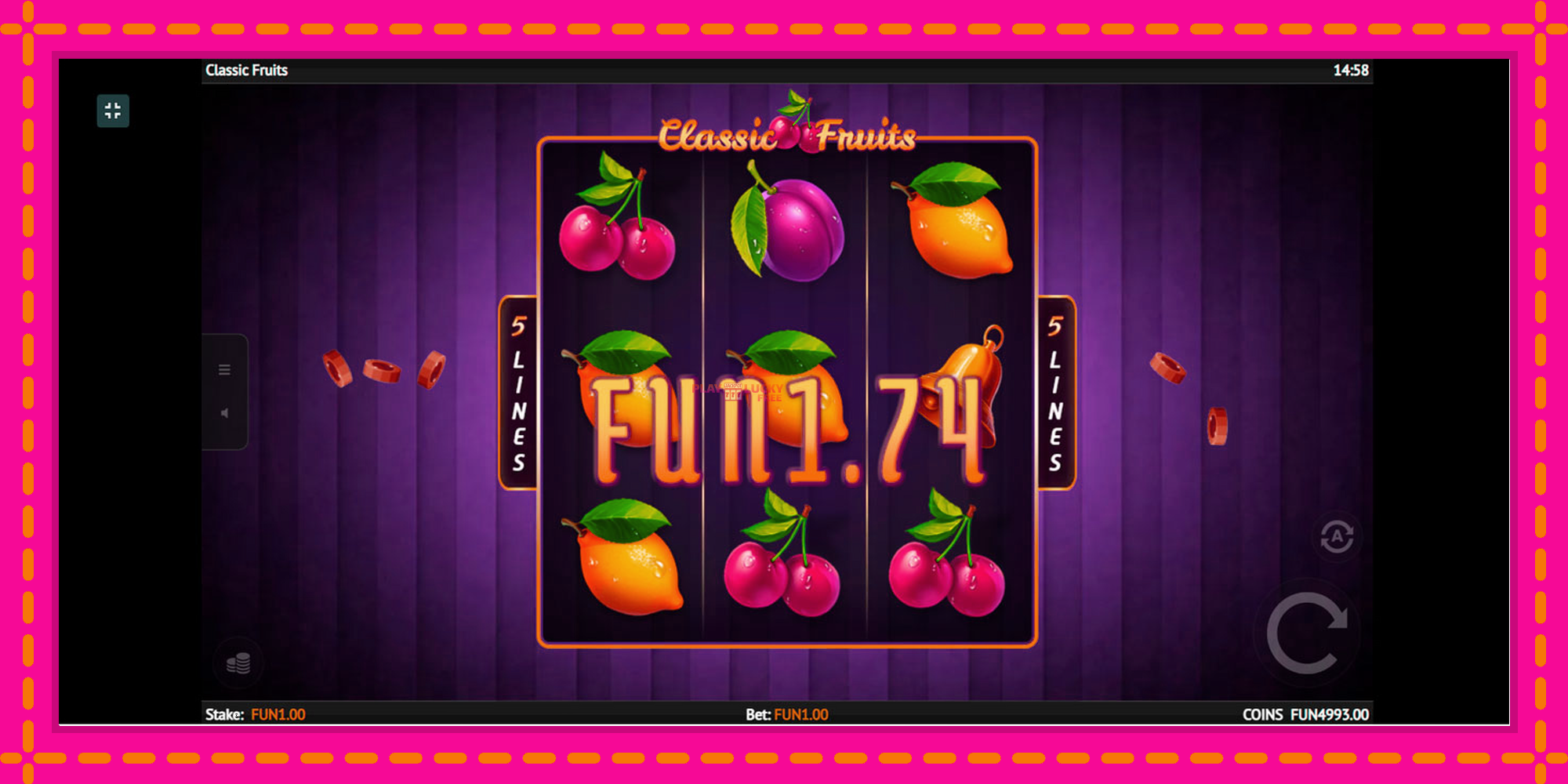 Безплатна игра в Classic Fruit без регистрация, картина 2