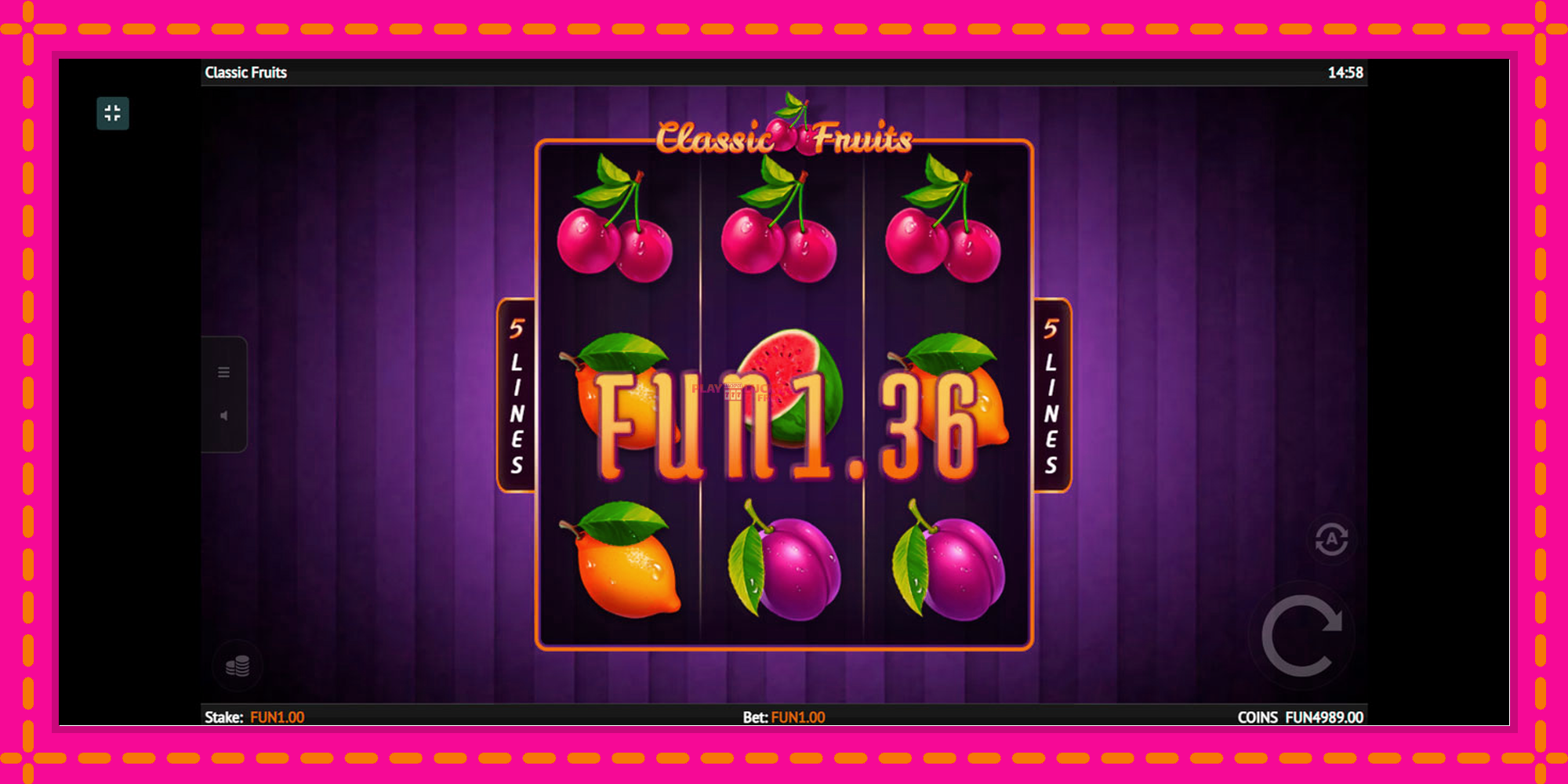 Безплатна игра в Classic Fruit без регистрация, картина 3