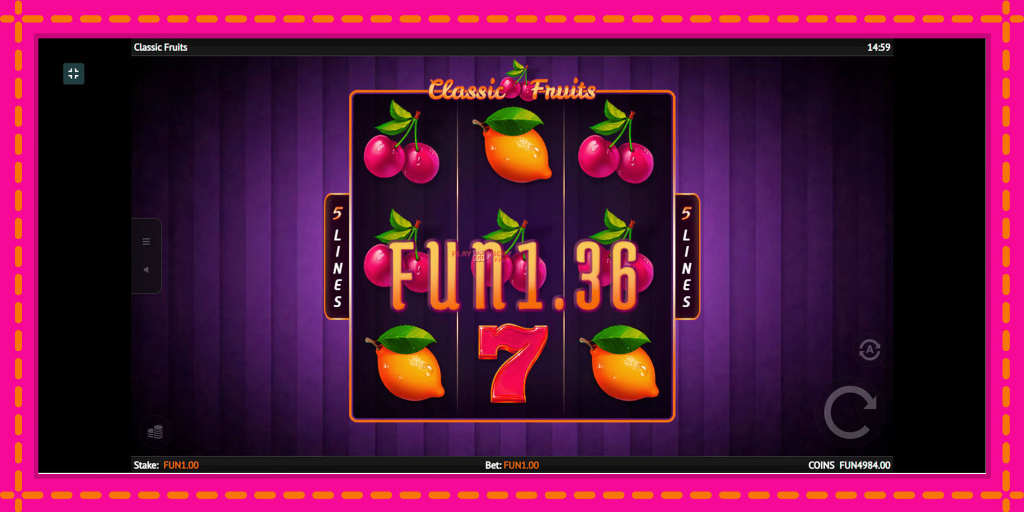 Безплатна игра в Classic Fruit без регистрация, картина 4