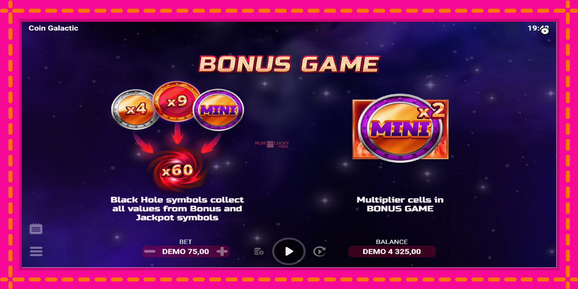 Безплатна игра в Coin Galactic без регистрация, картина 3