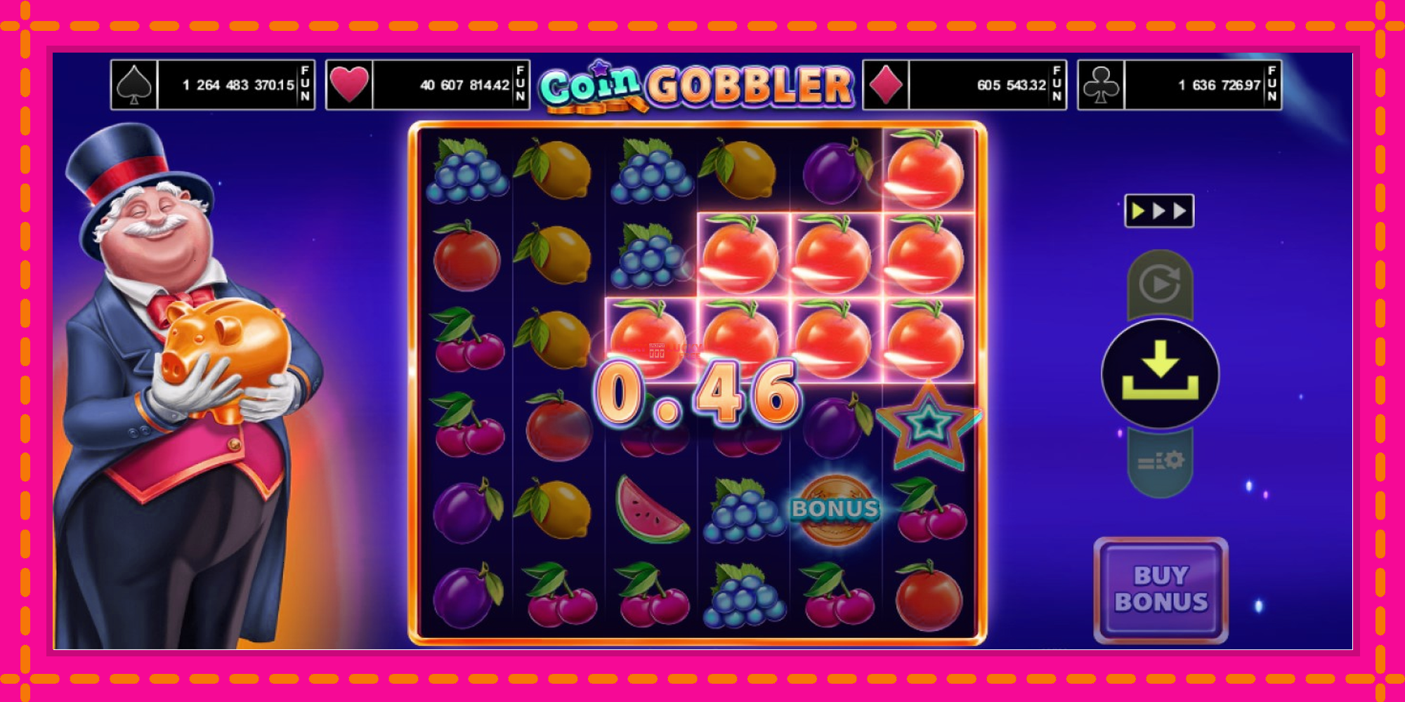 Безплатна игра в Coin Gobbler без регистрация, картина 3