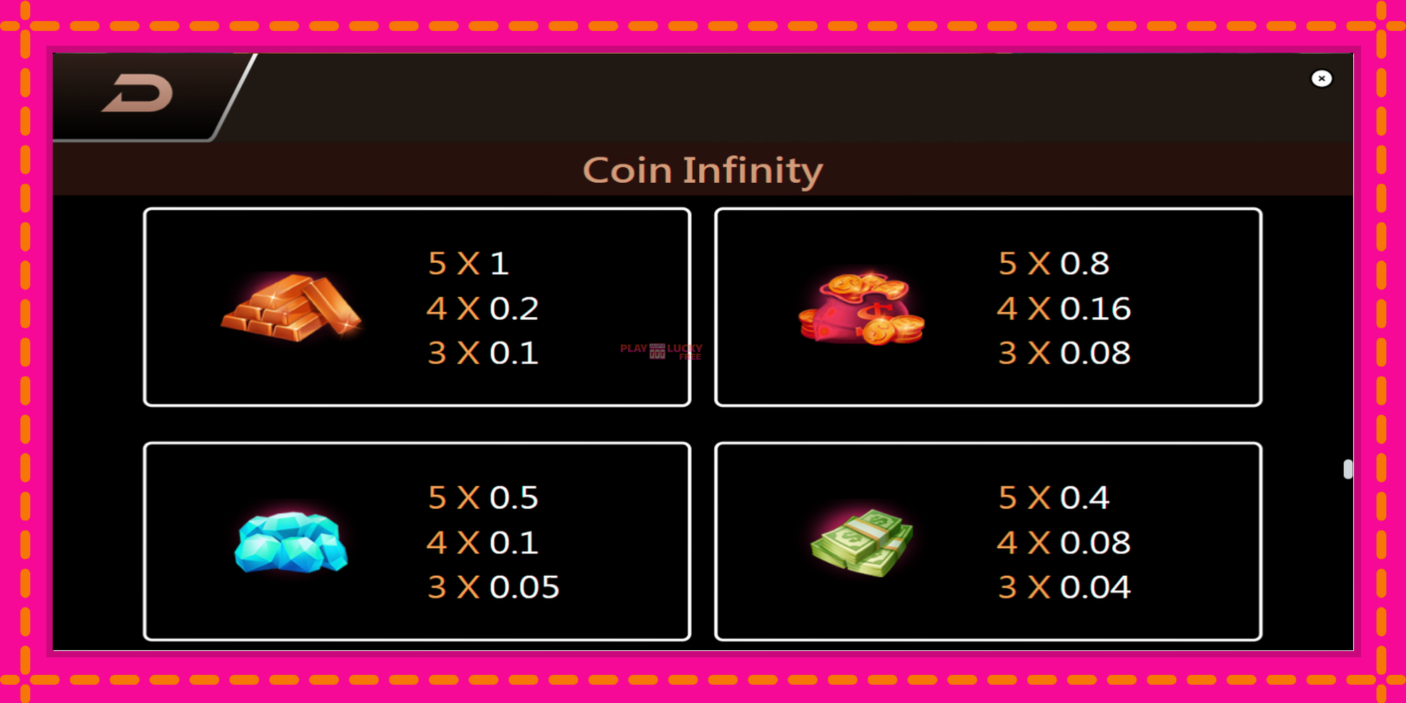 Безплатна игра в Coin Infinity Surge Reel без регистрация, картина 6